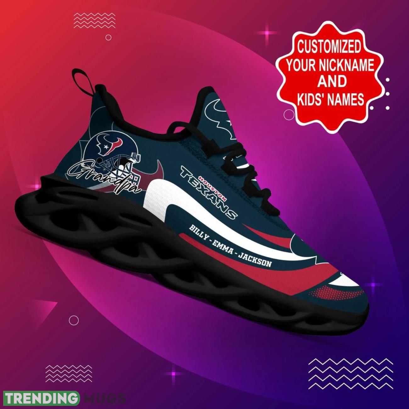 Houston Texans NFL Max Soul Sneakers Personalize Shoes For Fans Men Women Sport Running Shoes Max Soul Houston Texans NFL Max Soul Sneakers Personalize Shoes For Fans Men Women Sport Running Shoes Max Soul