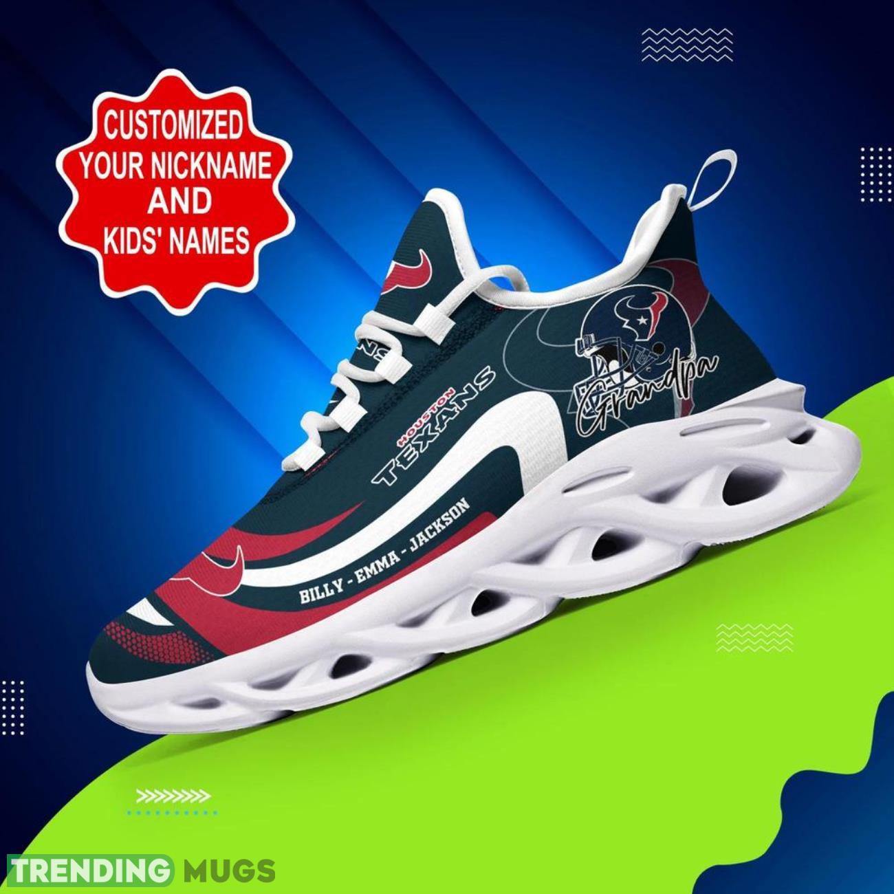 Houston Texans NFL Max Soul Sneakers Personalize Shoes For Fans Men Women Sport Running Shoes Max Soul Houston Texans NFL Max Soul Sneakers Personalize Shoes For Fans Men Women Sport Running Shoes Max Soul
