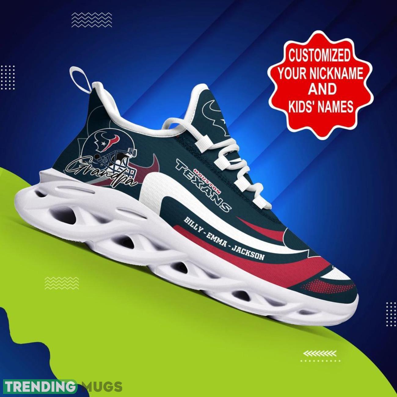 Houston Texans NFL Max Soul Sneakers Personalize Shoes For Fans Men Women Sport Running Shoes Max Soul Houston Texans NFL Max Soul Sneakers Personalize Shoes For Fans Men Women Sport Running Shoes Max Soul