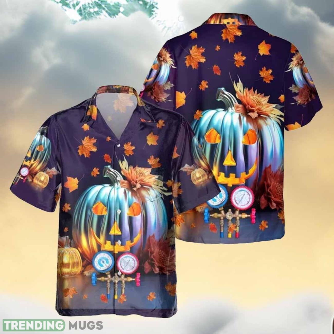 HVAC TECH 3D Printed Halloween Hawaiian Shirt Gift Ideas For Summer Product Photo 1