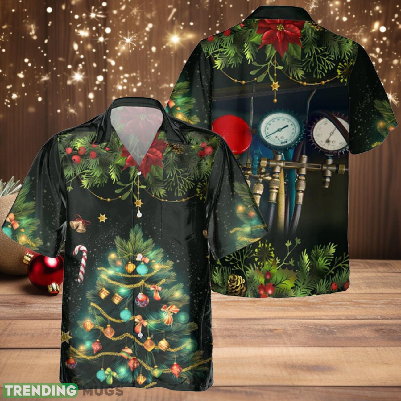 HVAC Tech-AOP Pocket Hawaiian Shirt Gift Ideas For Christmas Product Photo 1