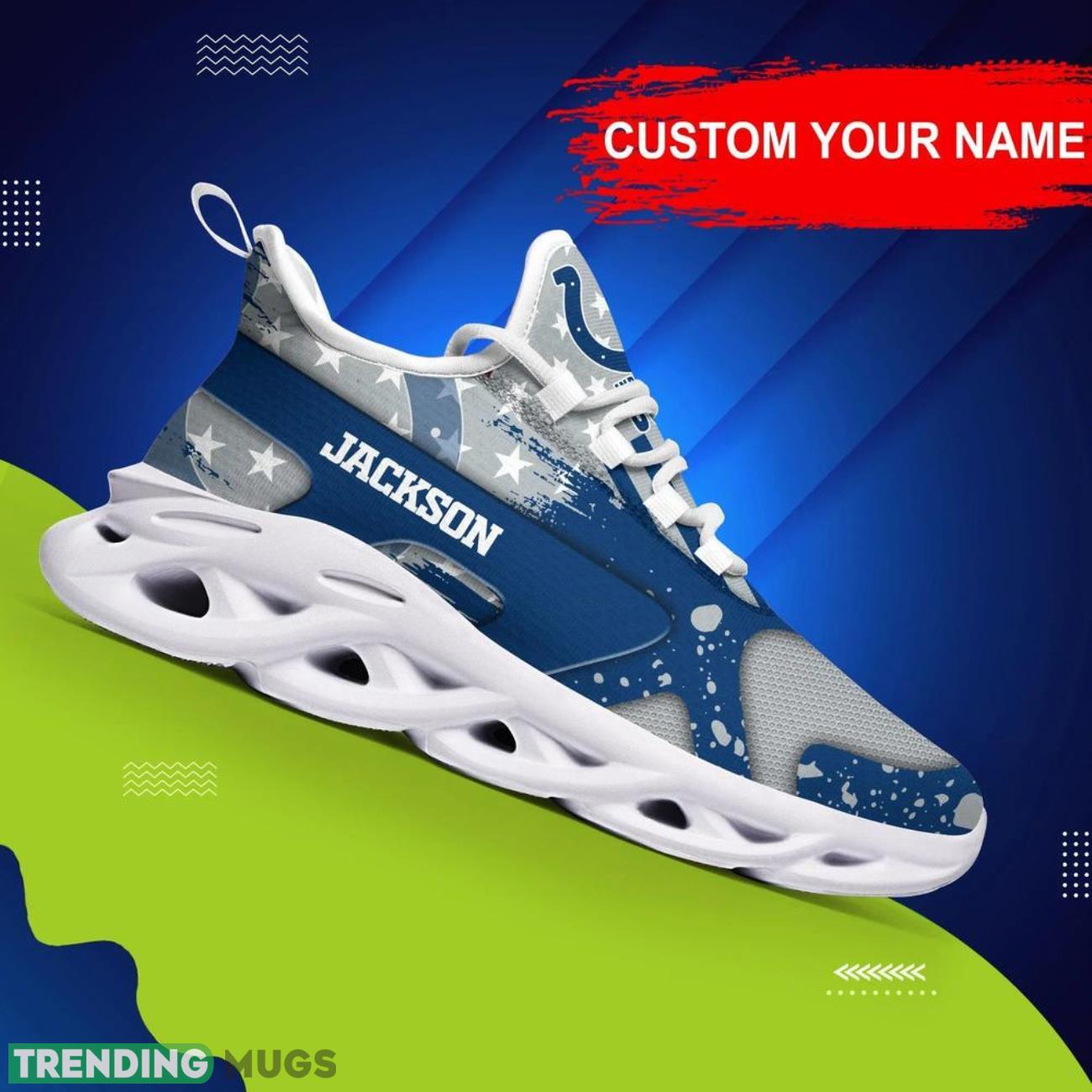 Indianapolis Colts NFL Logo Sport Team Max Soul Shoes Sneakers Clunky Shoes Custom Name Personalized Gifts Product Photo 1 Indianapolis Colts NFL Logo Sport Team Max Soul Shoes Sneakers Clunky Shoes Custom Name Personalized Gifts Product Photo 1