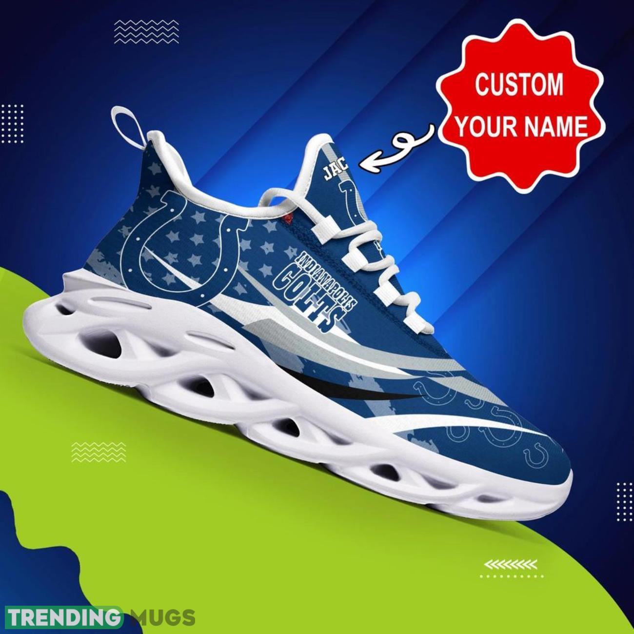 Indianapolis Colts NFL Max Soul Shoes Custom Name Sneakers Hot Trending Running Sneakers Max Soul Indianapolis Colts NFL Max Soul Shoes Custom Name Sneakers Hot Trending Running Sneakers Max Soul