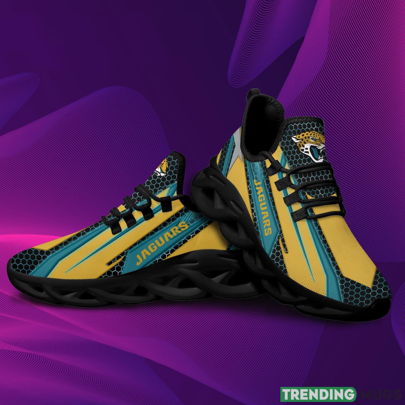 Jacksonville Jaguars Geometric Hexagon Design Trending Max Soul Clunky Shoes American Football Team Fans Max Soul Jacksonville Jaguars Geometric Hexagon Design Trending Max Soul Clunky Shoes American Football Team Fans Max Soul