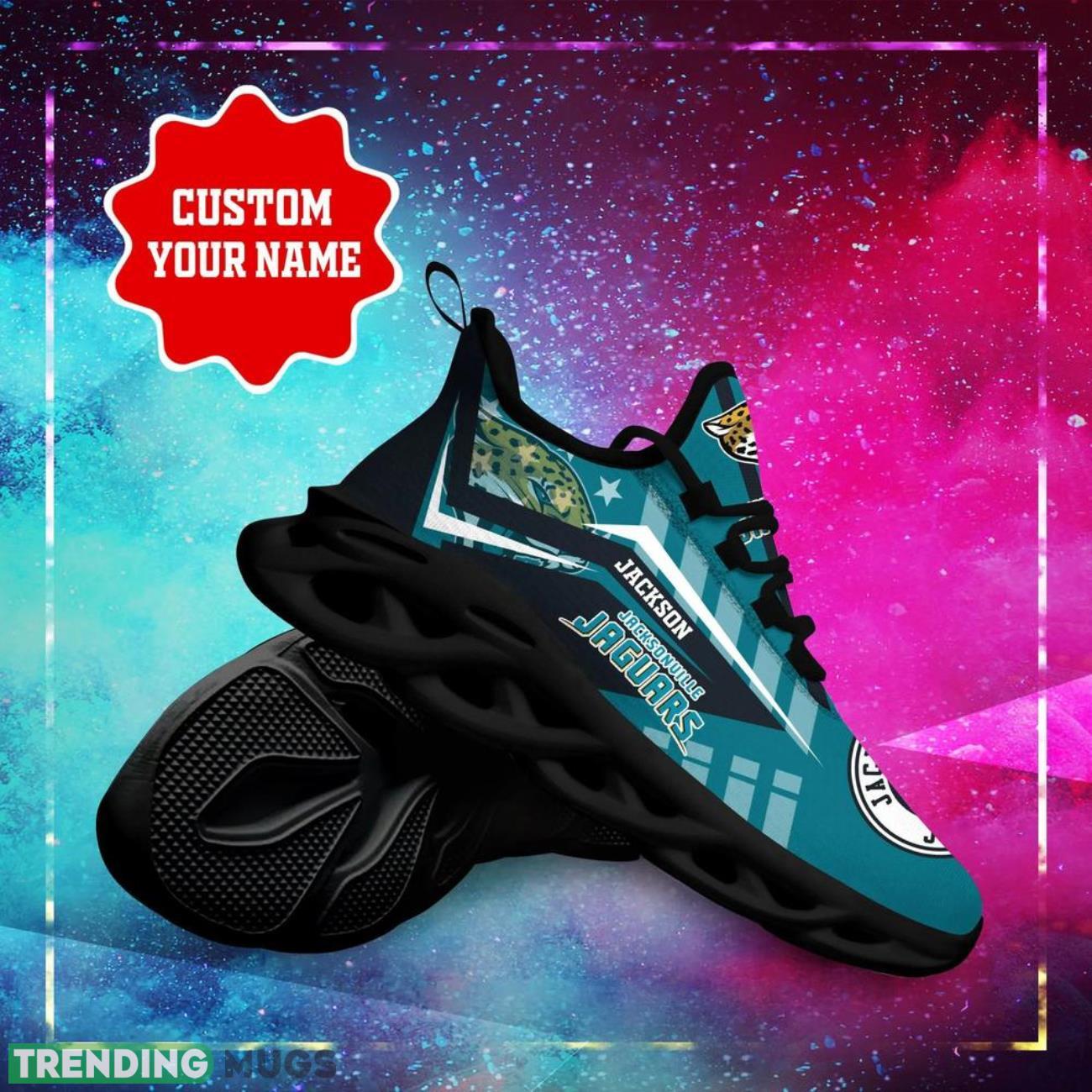 Jacksonville Jaguars NFL Logo Sport Team Max Soul Shoes Sneakers Clunky Shoes Custom Name Personalized Gifts Max Soul Jacksonville Jaguars NFL Logo Sport Team Max Soul Shoes Sneakers Clunky Shoes Custom Name Personalized Gifts Max Soul