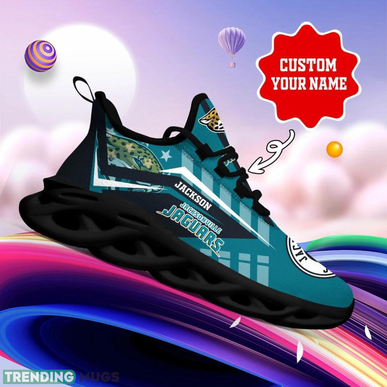 Jacksonville Jaguars NFL Logo Sport Team Max Soul Shoes Sneakers Clunky Shoes Custom Name Personalized Gifts Max Soul Jacksonville Jaguars NFL Logo Sport Team Max Soul Shoes Sneakers Clunky Shoes Custom Name Personalized Gifts Max Soul