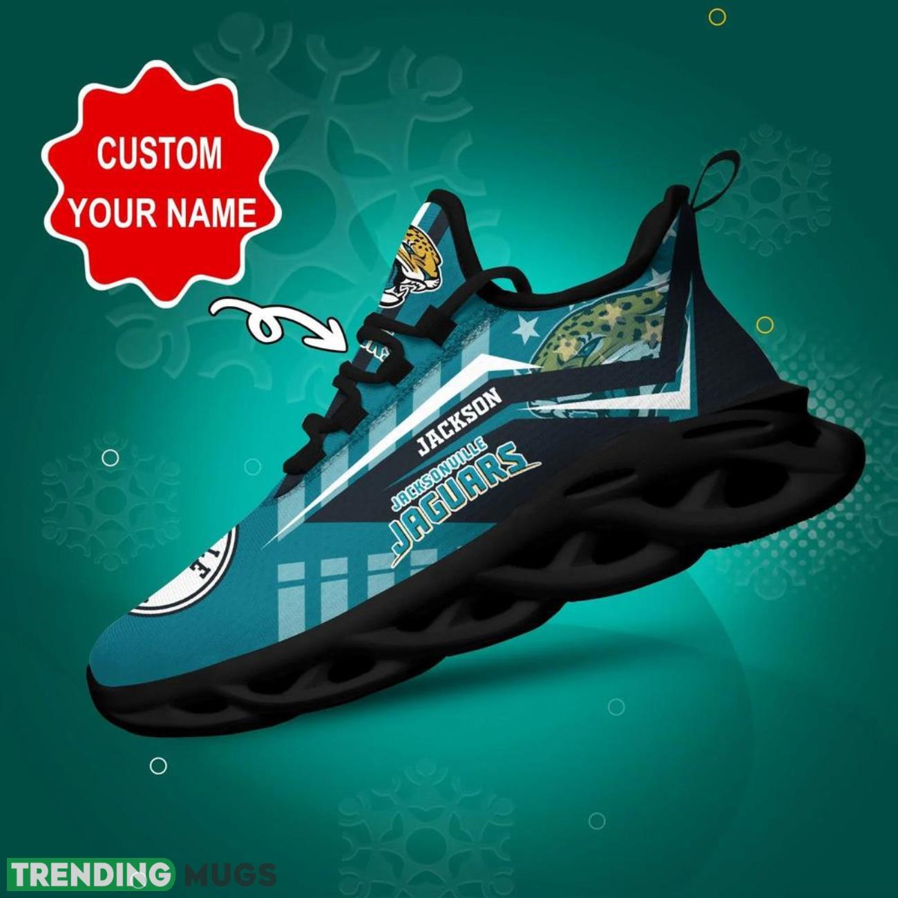 Jacksonville Jaguars NFL Logo Sport Team Max Soul Shoes Sneakers Clunky Shoes Custom Name Personalized Gifts Product Photo 1 Jacksonville Jaguars NFL Logo Sport Team Max Soul Shoes Sneakers Clunky Shoes Custom Name Personalized Gifts Product Photo 1