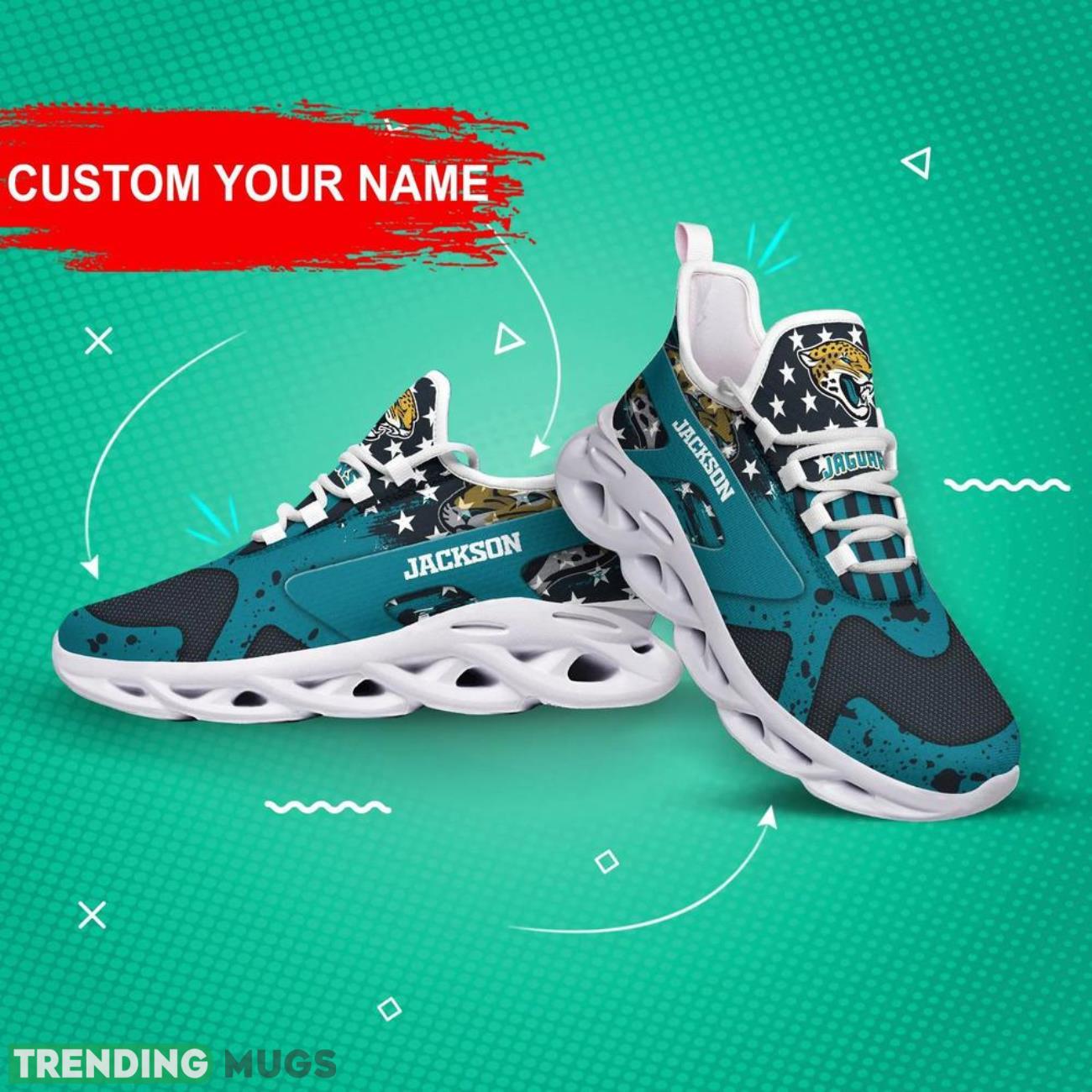 Jacksonville Jaguars NFL Max Soul Shoes Custom Name Sneakers Gifts Footall Men Women Shoes Max Soul Jacksonville Jaguars NFL Max Soul Shoes Custom Name Sneakers Gifts Footall Men Women Shoes Max Soul