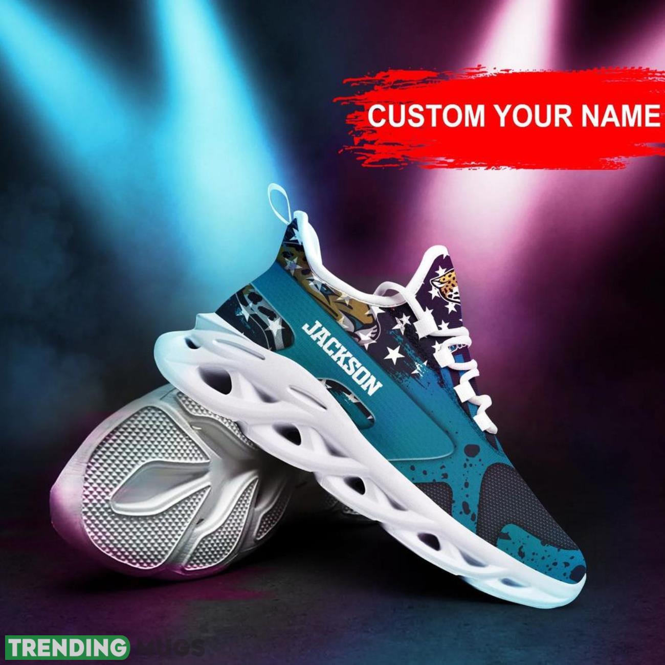 Jacksonville Jaguars NFL Max Soul Shoes Custom Name Sneakers Gifts Footall Men Women Shoes Max Soul Jacksonville Jaguars NFL Max Soul Shoes Custom Name Sneakers Gifts Footall Men Women Shoes Max Soul