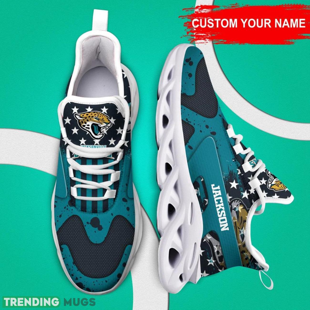 Jacksonville Jaguars NFL Max Soul Shoes Custom Name Sneakers Gifts Footall Men Women Shoes Max Soul Jacksonville Jaguars NFL Max Soul Shoes Custom Name Sneakers Gifts Footall Men Women Shoes Max Soul