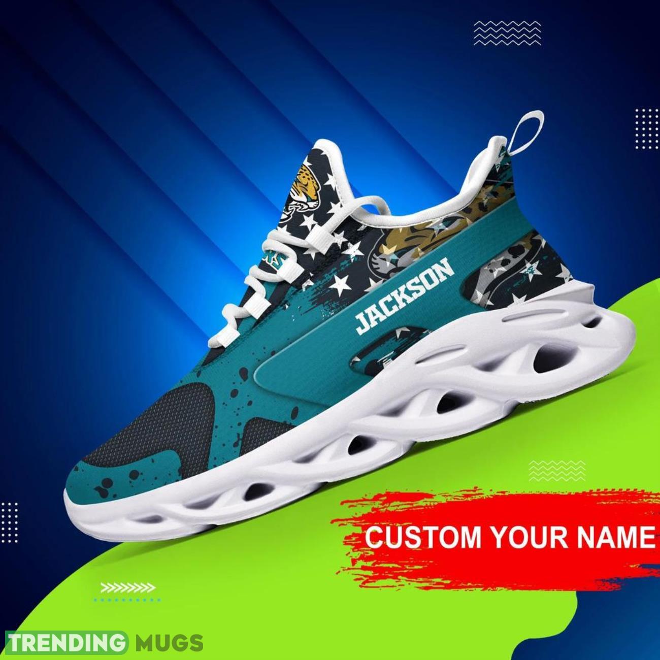 Jacksonville Jaguars NFL Max Soul Shoes Custom Name Sneakers Gifts Footall Men Women Shoes Max Soul Jacksonville Jaguars NFL Max Soul Shoes Custom Name Sneakers Gifts Footall Men Women Shoes Max Soul