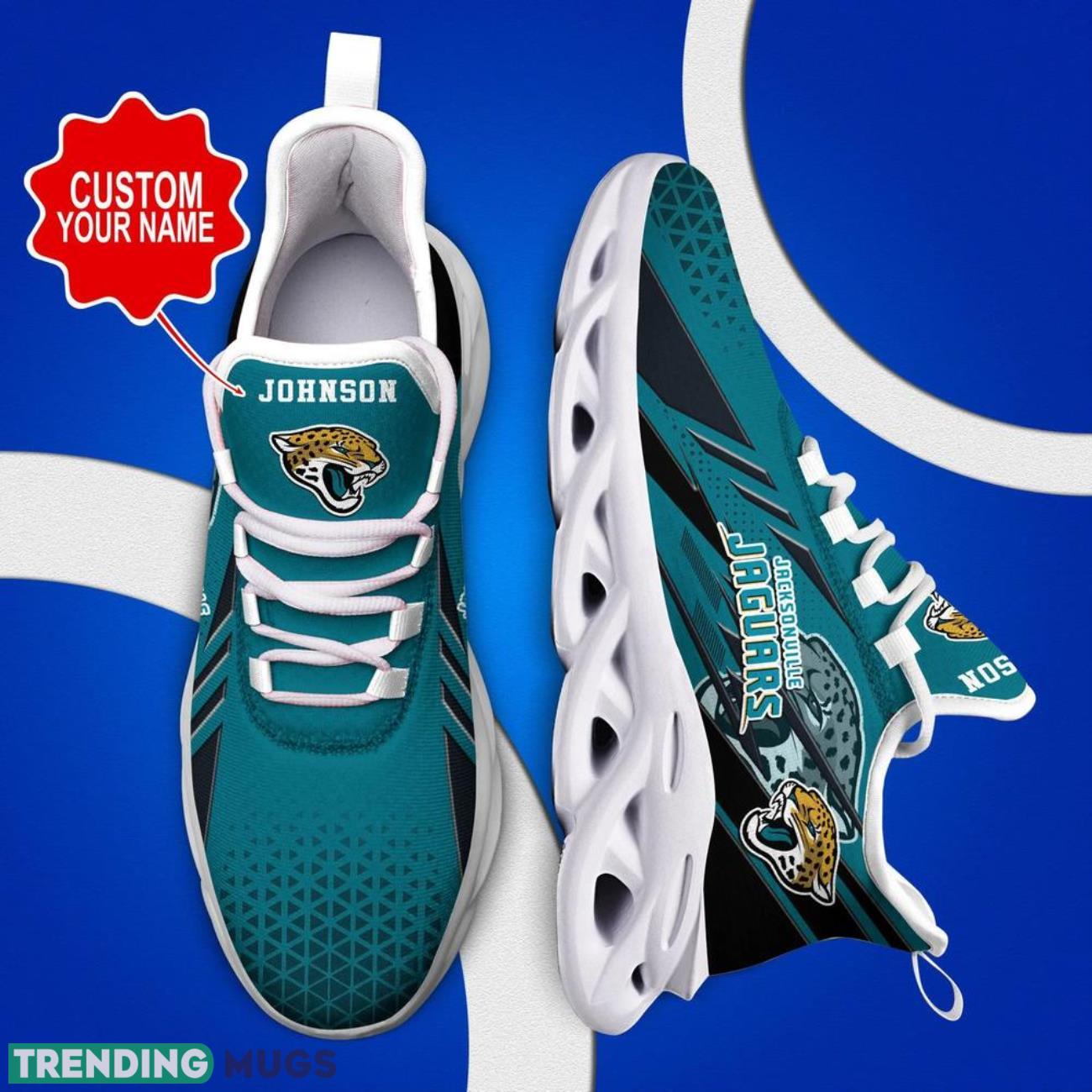 Jacksonville Jaguars NFL Max Soul Shoes Custom Name Sneakers Hot Trending Personalized Name Sneakers Max Soul Jacksonville Jaguars NFL Max Soul Shoes Custom Name Sneakers Hot Trending Personalized Name Sneakers Max Soul
