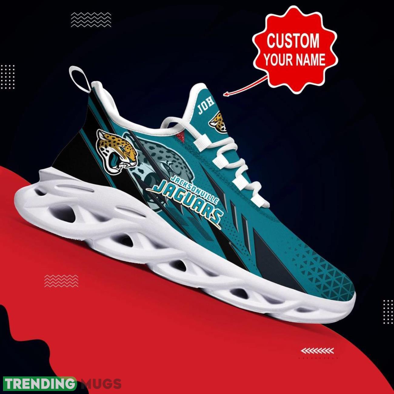 Jacksonville Jaguars NFL Max Soul Shoes Custom Name Sneakers Hot Trending Personalized Name Sneakers Max Soul Jacksonville Jaguars NFL Max Soul Shoes Custom Name Sneakers Hot Trending Personalized Name Sneakers Max Soul