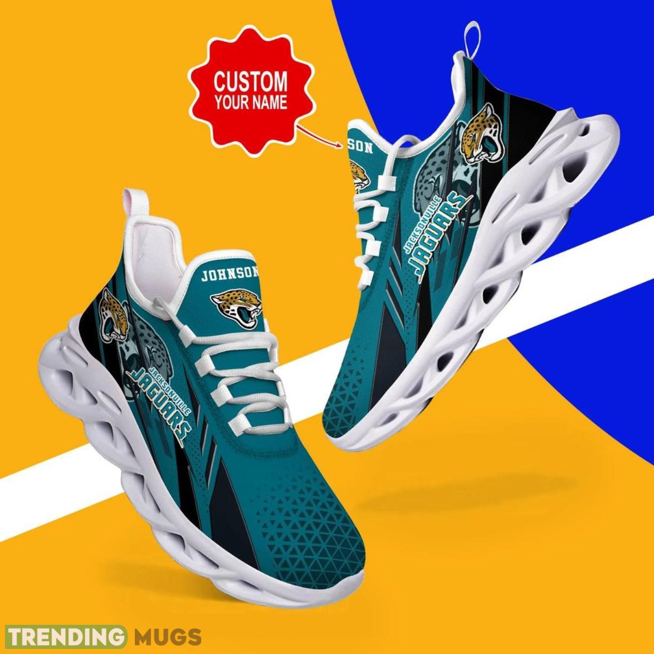 Jacksonville Jaguars NFL Max Soul Shoes Custom Name Sneakers Hot Trending Personalized Name Sneakers Max Soul Jacksonville Jaguars NFL Max Soul Shoes Custom Name Sneakers Hot Trending Personalized Name Sneakers Max Soul