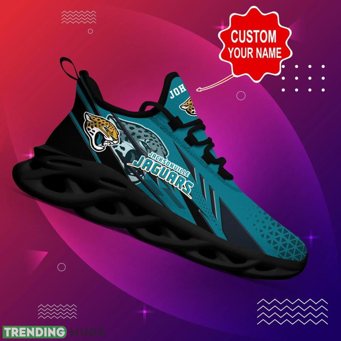 Jacksonville Jaguars NFL Max Soul Shoes Custom Name Sneakers Hot Trending Personalized Name Sneakers Max Soul Jacksonville Jaguars NFL Max Soul Shoes Custom Name Sneakers Hot Trending Personalized Name Sneakers Max Soul