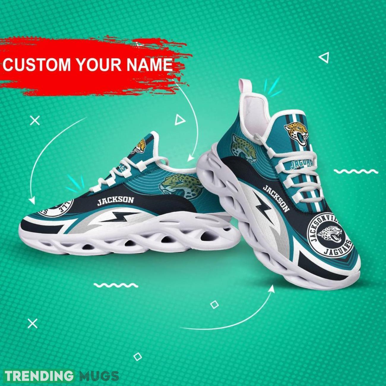 Jacksonville Jaguars NFL Max Soul Shoes Custom Name Sneakers Hot Trending Running Sneakers Max Soul Jacksonville Jaguars NFL Max Soul Shoes Custom Name Sneakers Hot Trending Running Sneakers Max Soul