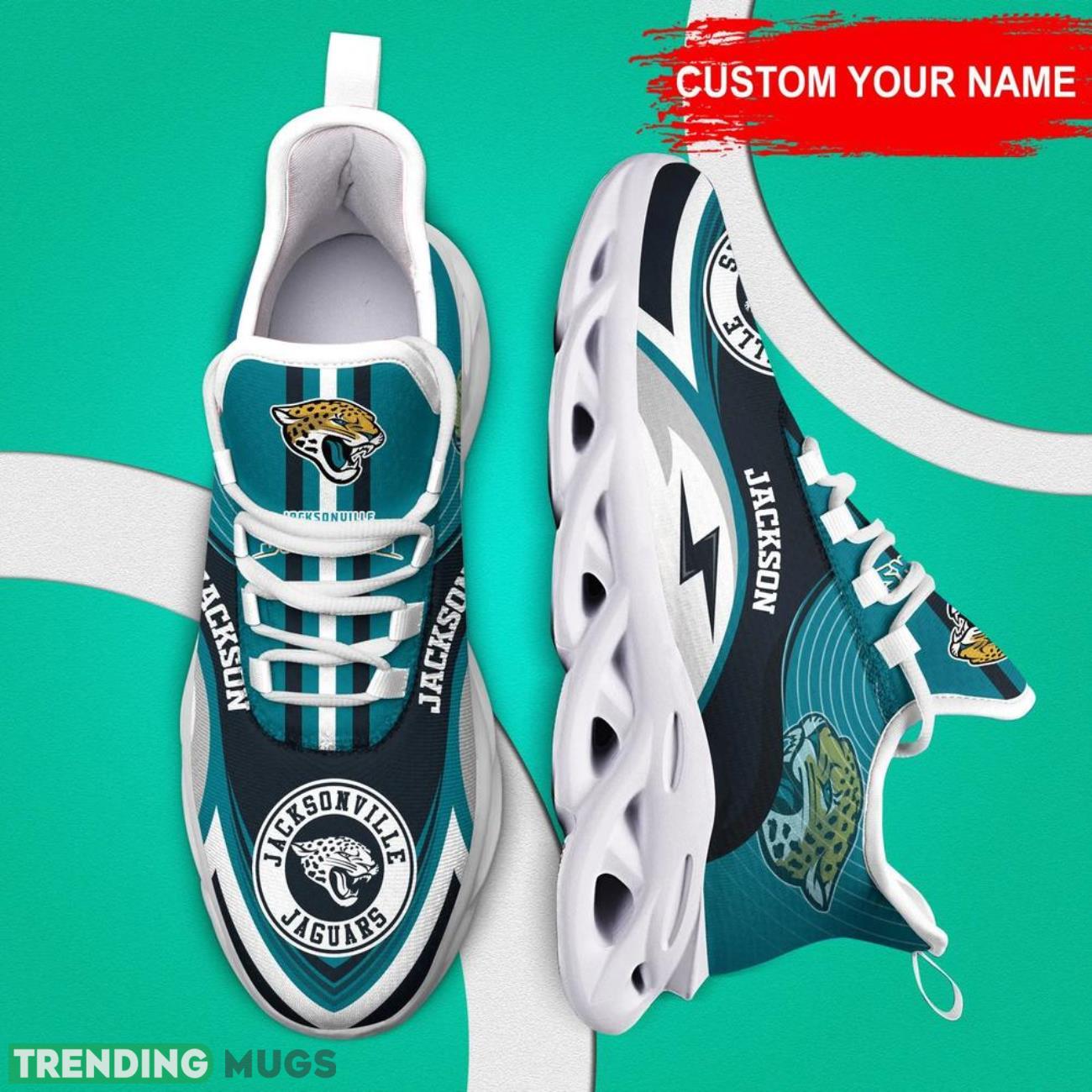 Jacksonville Jaguars NFL Max Soul Shoes Custom Name Sneakers Hot Trending Running Sneakers Max Soul Jacksonville Jaguars NFL Max Soul Shoes Custom Name Sneakers Hot Trending Running Sneakers Max Soul