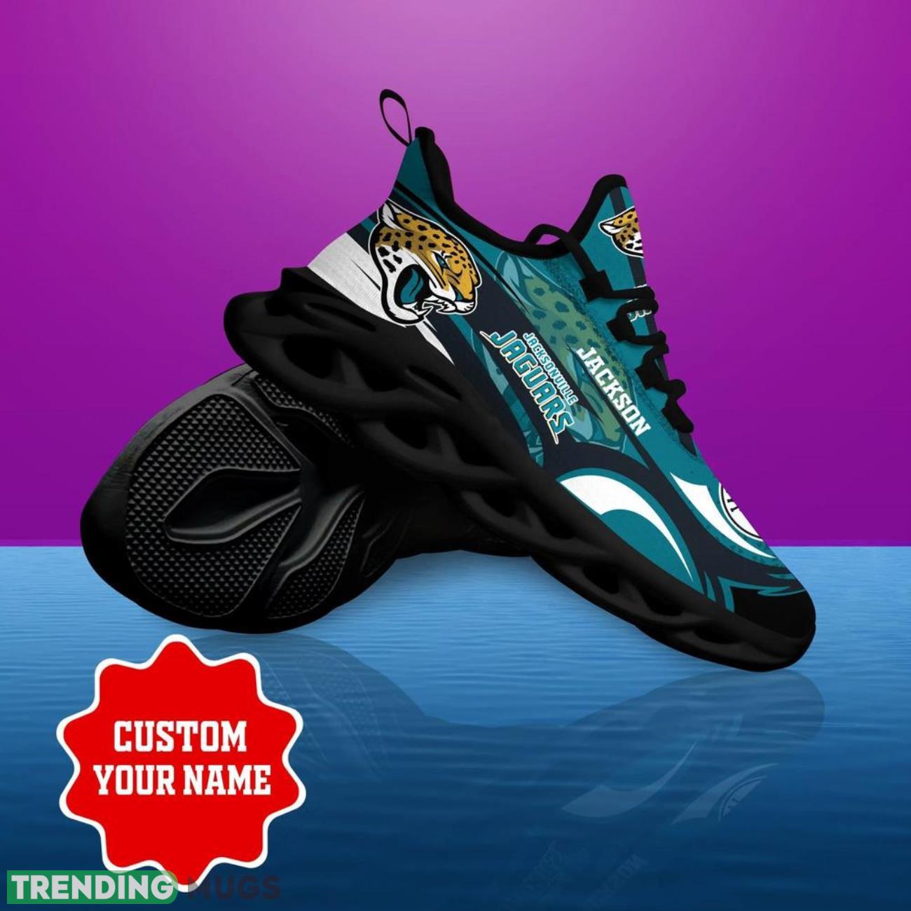 Jacksonville Jaguars NFL Max Soul Shoes Personalized Name Gifts Trending Running Shoes Max Soul Jacksonville Jaguars NFL Max Soul Shoes Personalized Name Gifts Trending Running Shoes Max Soul