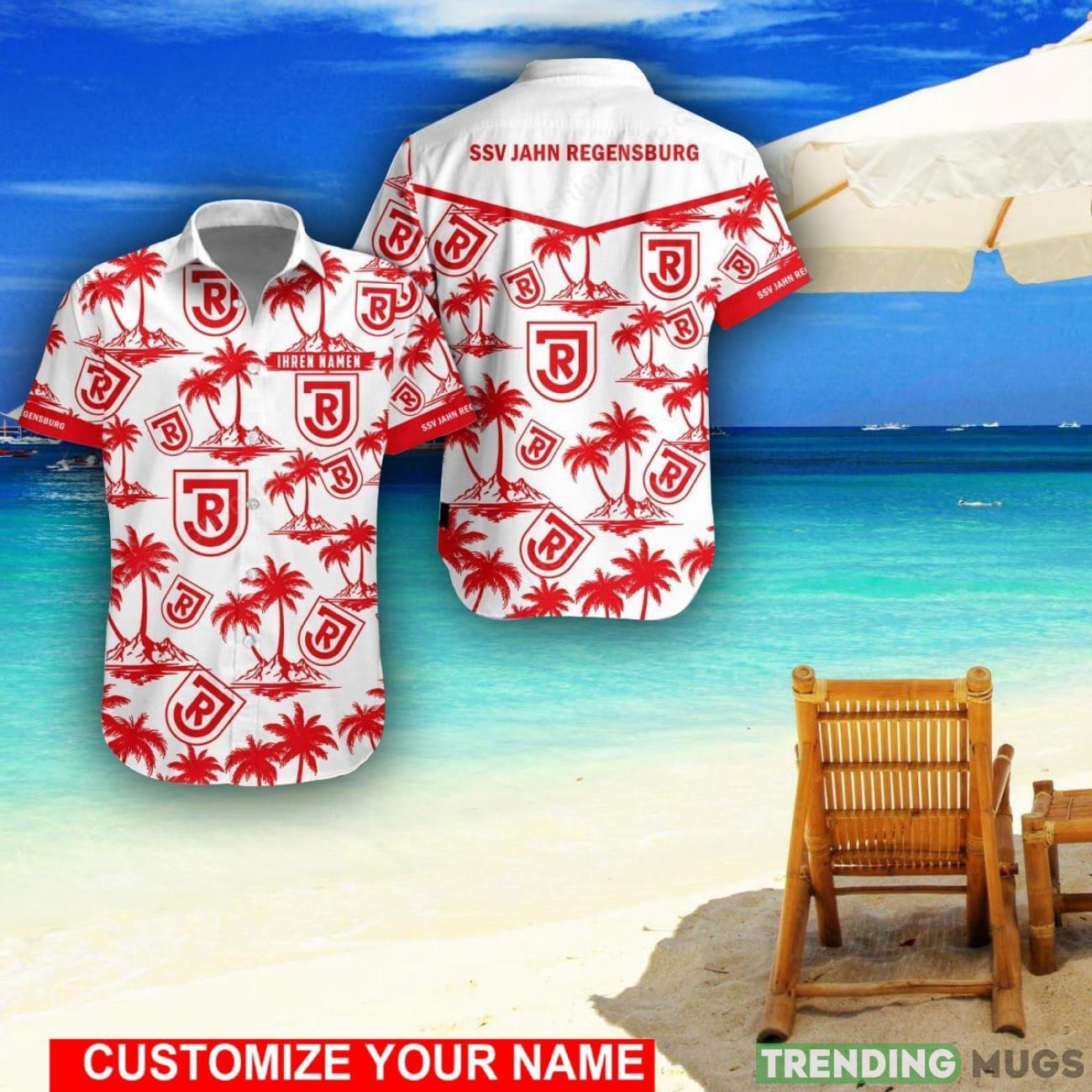 Jahn Regensburg Custom Name 3D Hawaii Shirt Coconut Pattern Beach Shirt Product Photo 1 Jahn Regensburg Custom Name 3D Hawaii Shirt Coconut Pattern Beach Shirt Product Photo 1