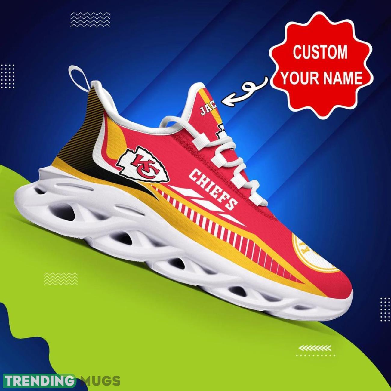 Kansas City Chiefs NFL Max Soul Shoes Custom Name Sneakers Hot Trending Running Sneakers Max Soul Kansas City Chiefs NFL Max Soul Shoes Custom Name Sneakers Hot Trending Running Sneakers Max Soul