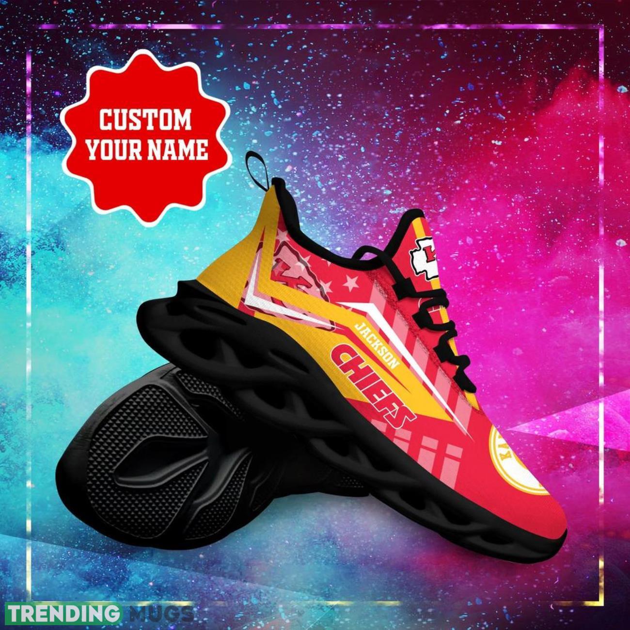 Kansas City Chiefs NFL Max Soul Sneakers Personalize Name Limited Sport Shoes Max Soul Kansas City Chiefs NFL Max Soul Sneakers Personalize Name Limited Sport Shoes Max Soul