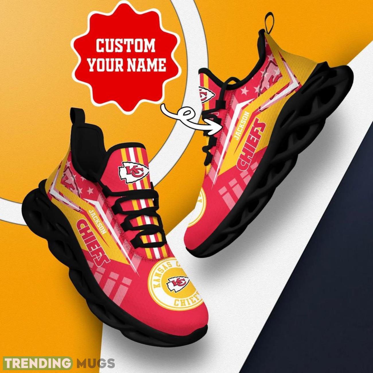 Kansas City Chiefs NFL Max Soul Sneakers Personalize Name Limited Sport Shoes Max Soul Kansas City Chiefs NFL Max Soul Sneakers Personalize Name Limited Sport Shoes Max Soul