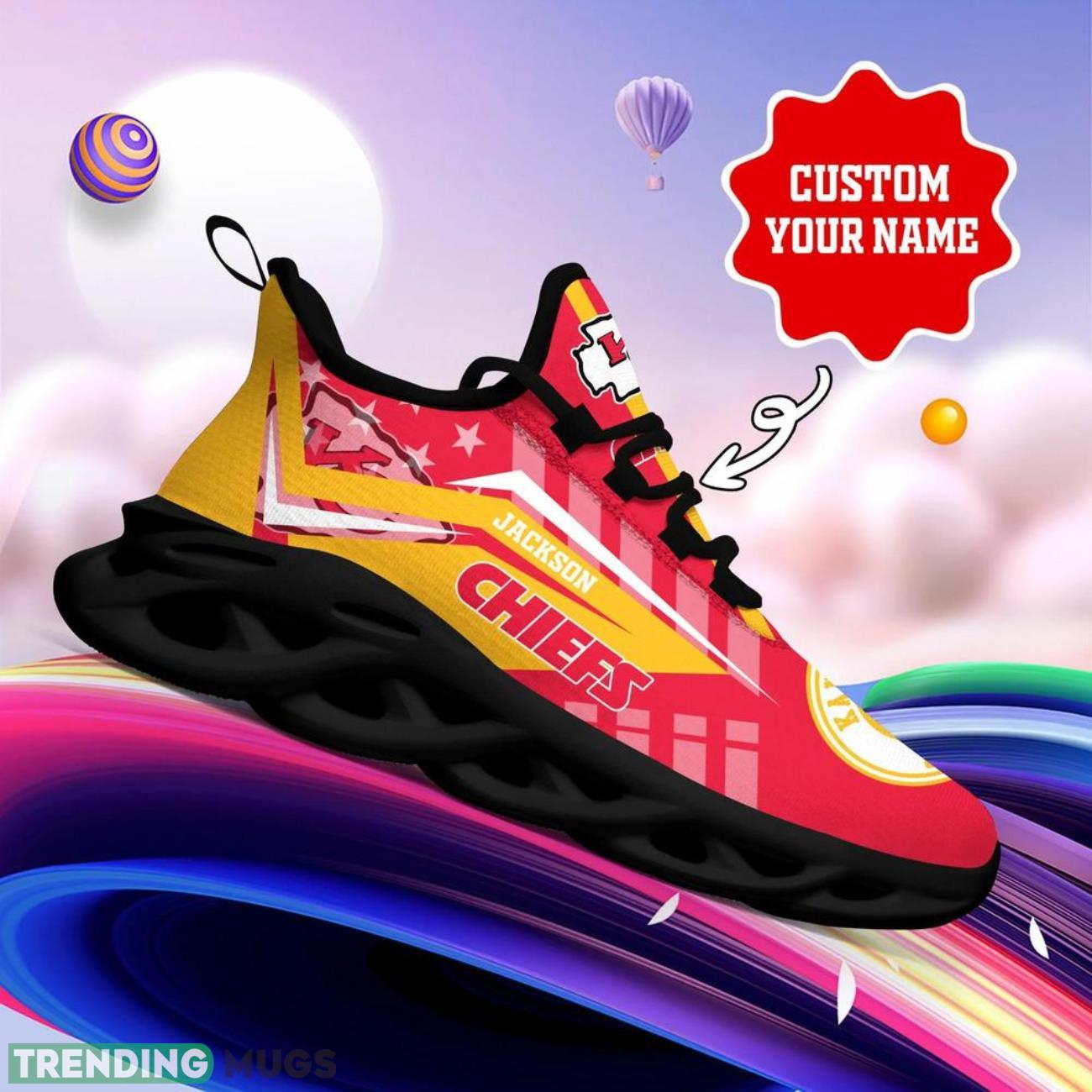 Kansas City Chiefs NFL Max Soul Sneakers Personalize Name Limited Sport Shoes Max Soul Kansas City Chiefs NFL Max Soul Sneakers Personalize Name Limited Sport Shoes Max Soul