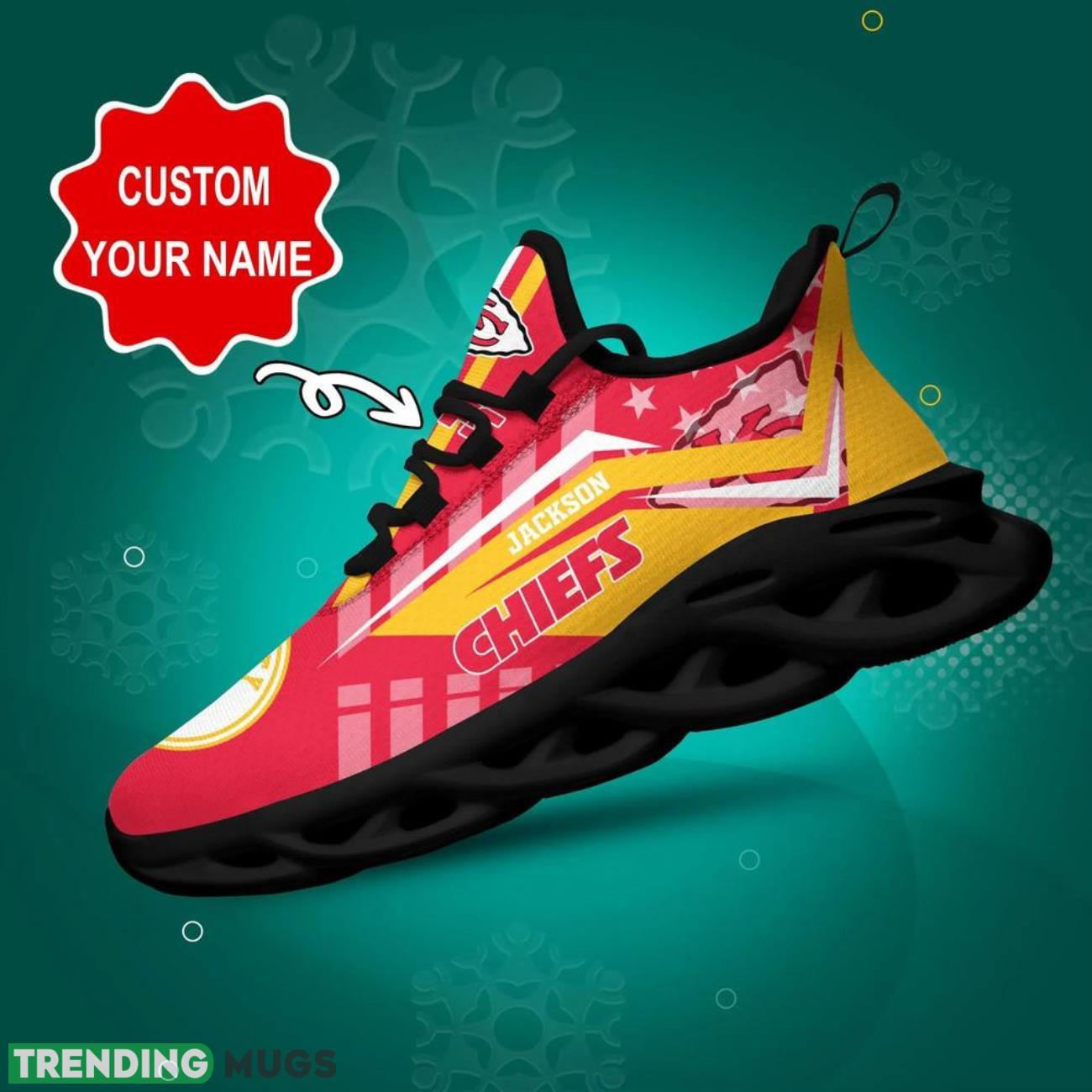 Kansas City Chiefs NFL Max Soul Sneakers Personalize Name Limited Sport Shoes Product Photo 1 Kansas City Chiefs NFL Max Soul Sneakers Personalize Name Limited Sport Shoes Product Photo 1