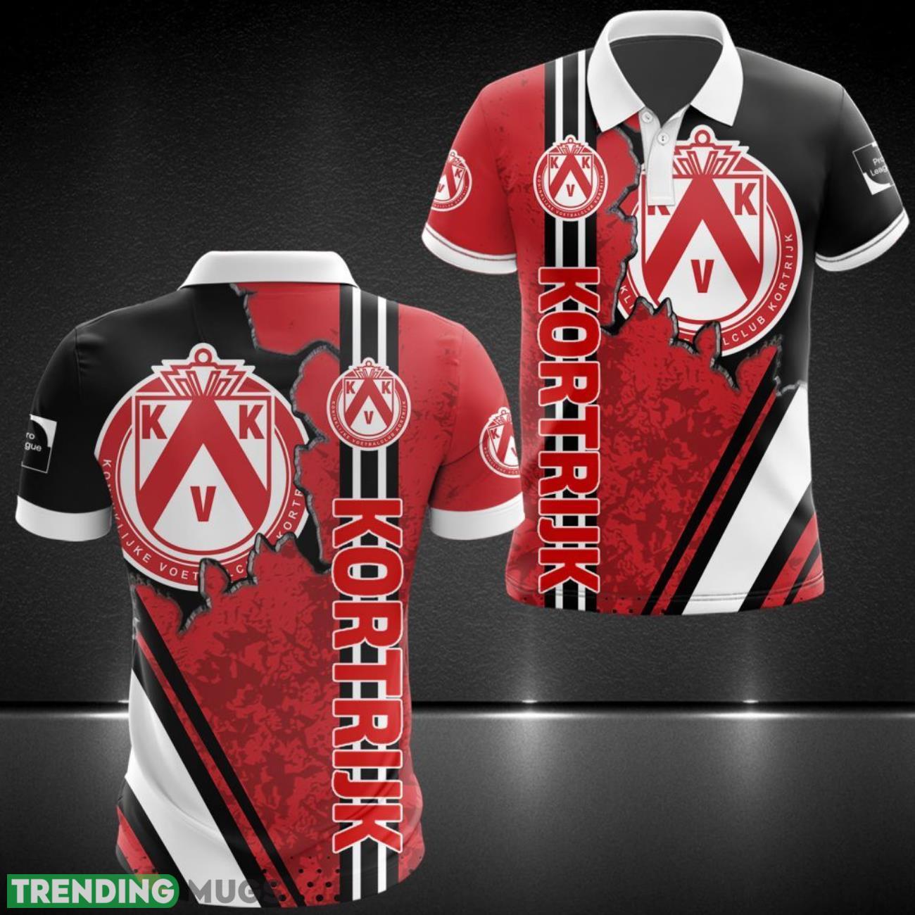 K.V. Kortrijk All Over printed 3D Polo Shirt Limited Design For Fans Product Photo 1 K.V. Kortrijk All Over printed 3D Polo Shirt Limited Design For Fans Product Photo 1