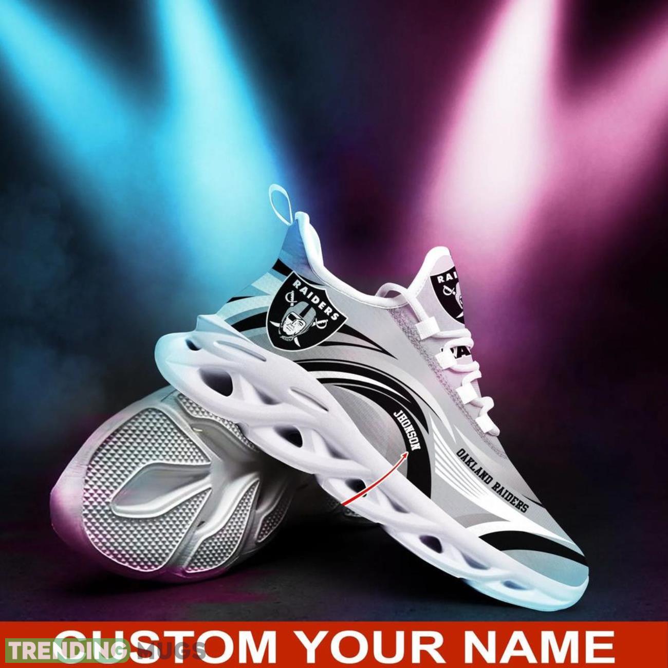 Las Vegas Raiders NFL Max Soul Shoes Custom Name Sneakers Hot Trending Personalized Gifts Max Soul Las Vegas Raiders NFL Max Soul Shoes Custom Name Sneakers Hot Trending Personalized Gifts Max Soul