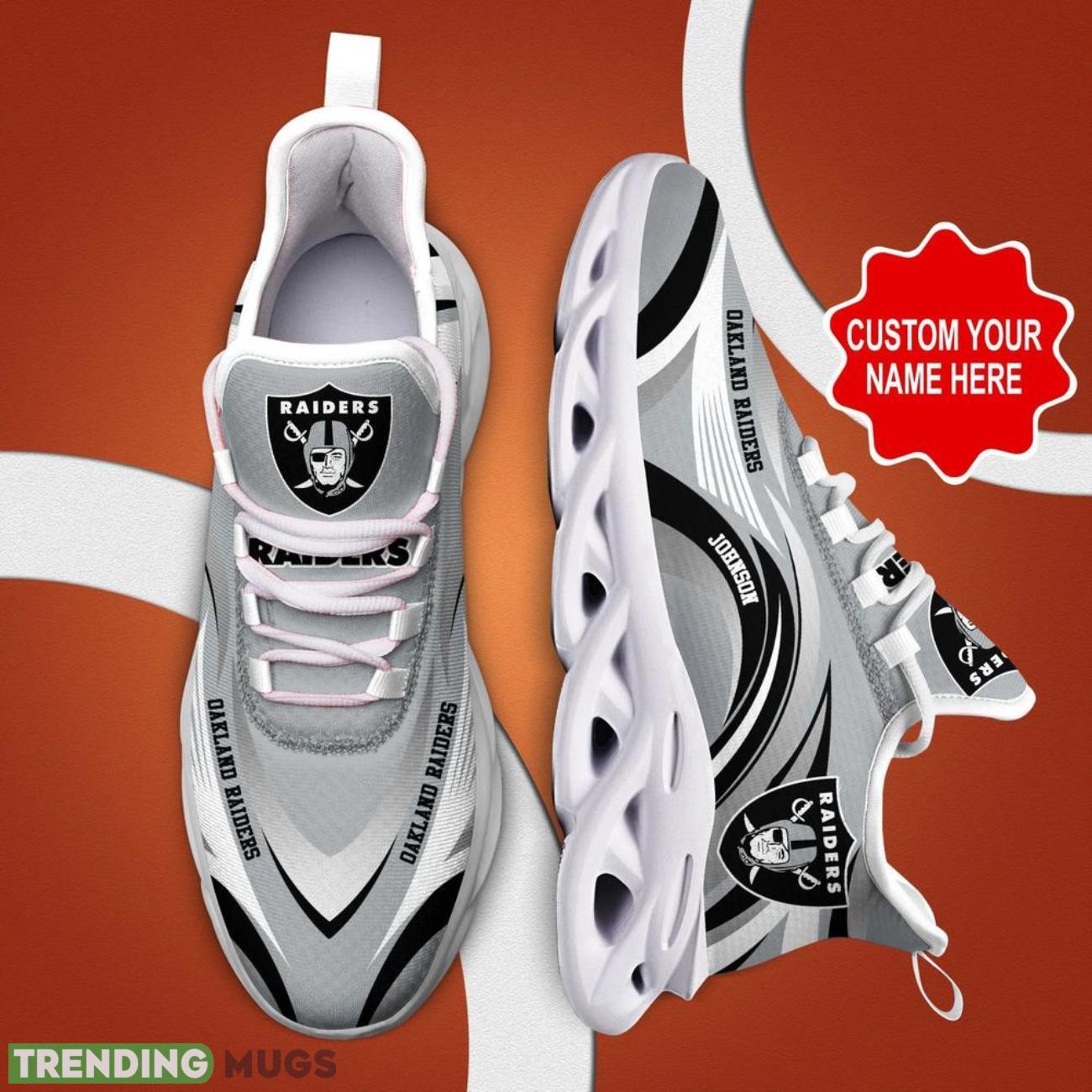 Las Vegas Raiders NFL Max Soul Shoes Custom Name Sneakers Hot Trending Personalized Gifts Max Soul Las Vegas Raiders NFL Max Soul Shoes Custom Name Sneakers Hot Trending Personalized Gifts Max Soul