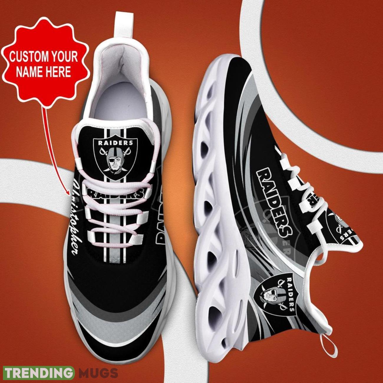 Las Vegas Raiders NFL Max Soul Shoes Custom Name Sneakers Hot Trending Running Sneakers Max Soul Las Vegas Raiders NFL Max Soul Shoes Custom Name Sneakers Hot Trending Running Sneakers Max Soul