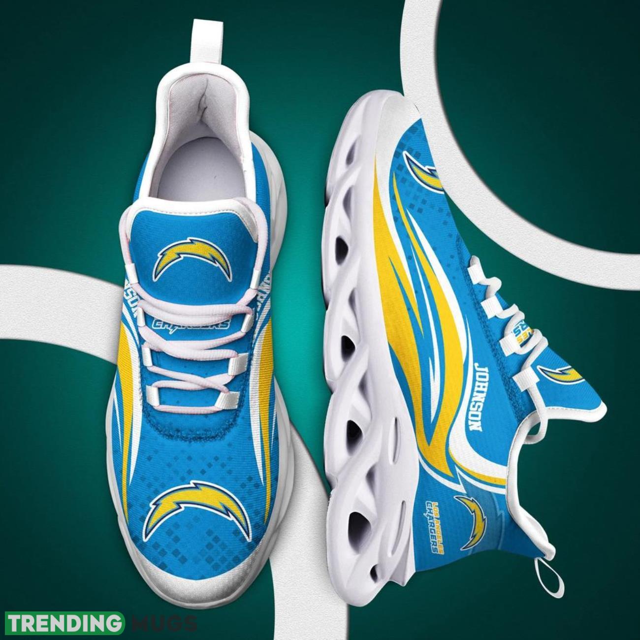 Los Angeles Chargers NFL Max Soul Sneakers Personalize Shoes For Fans Max Soul Los Angeles Chargers NFL Max Soul Sneakers Personalize Shoes For Fans Max Soul