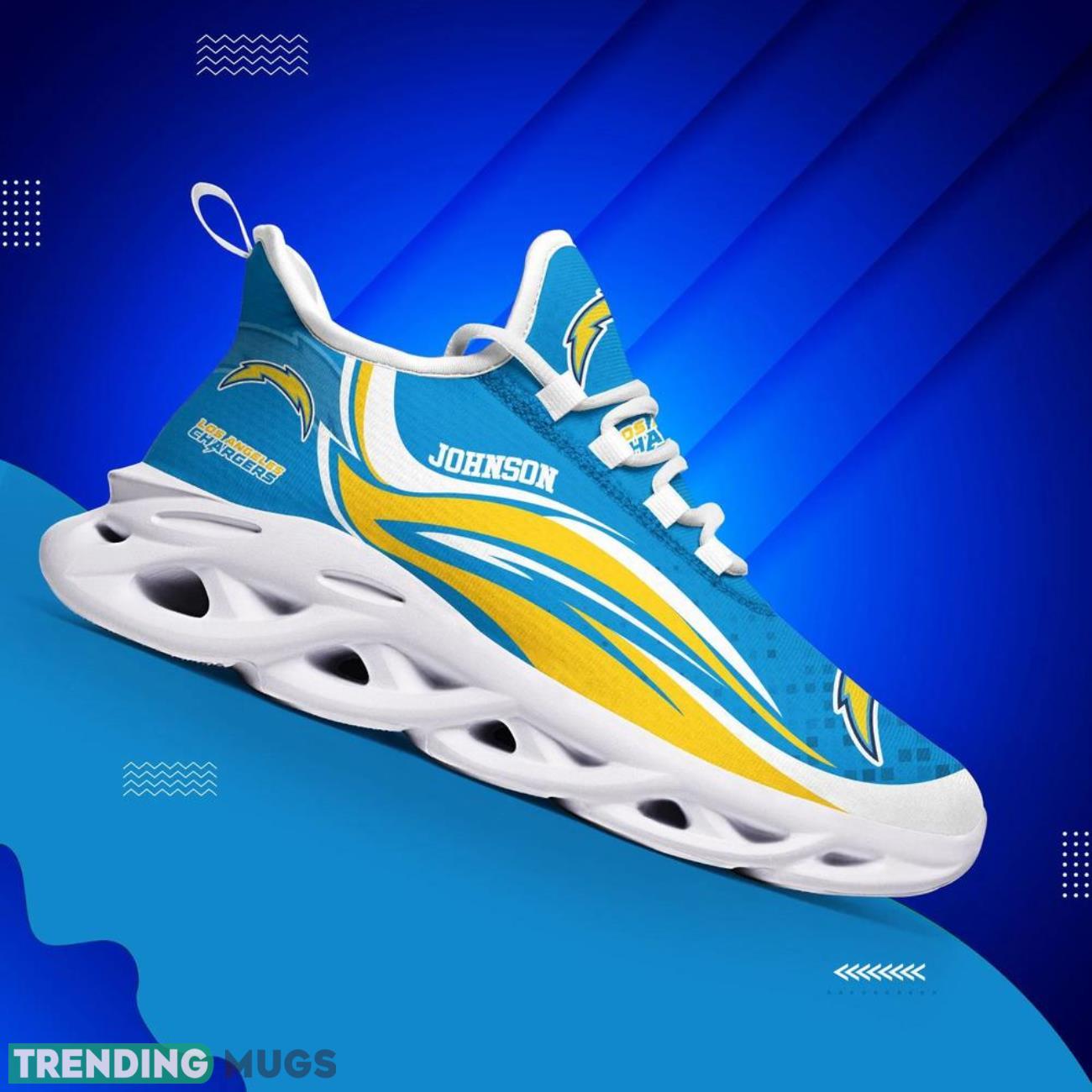 Los Angeles Chargers NFL Max Soul Sneakers Personalize Shoes For Fans Max Soul Los Angeles Chargers NFL Max Soul Sneakers Personalize Shoes For Fans Max Soul