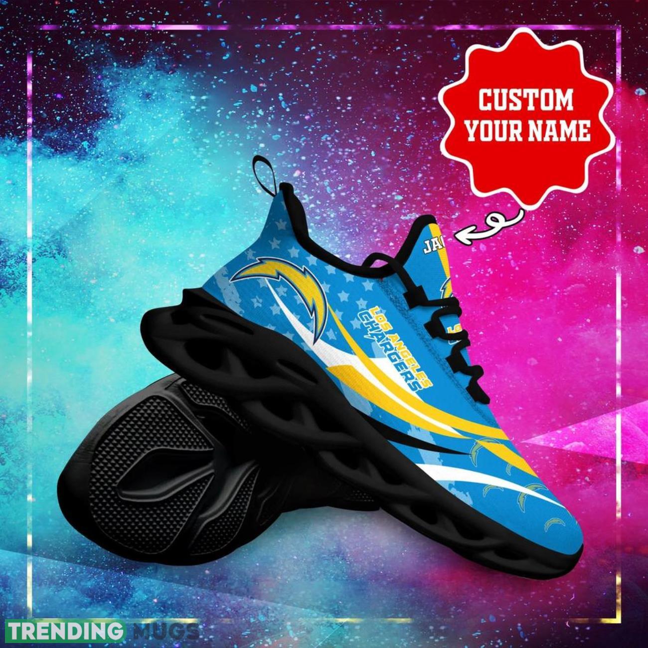 Los Angeles Chargers NFL Max Soul Sneakers Personalize Shoes For Fans Men Women Sport Running Shoes Max Soul Los Angeles Chargers NFL Max Soul Sneakers Personalize Shoes For Fans Men Women Sport Running Shoes Max Soul