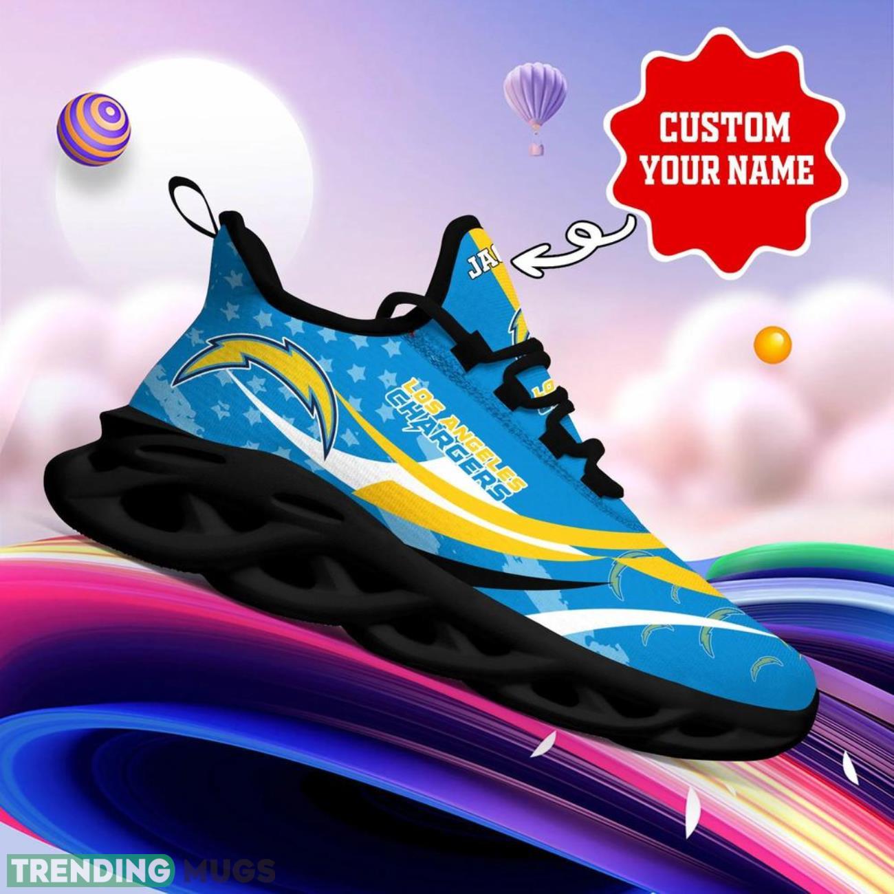 Los Angeles Chargers NFL Max Soul Sneakers Personalize Shoes For Fans Men Women Sport Running Shoes Max Soul Los Angeles Chargers NFL Max Soul Sneakers Personalize Shoes For Fans Men Women Sport Running Shoes Max Soul