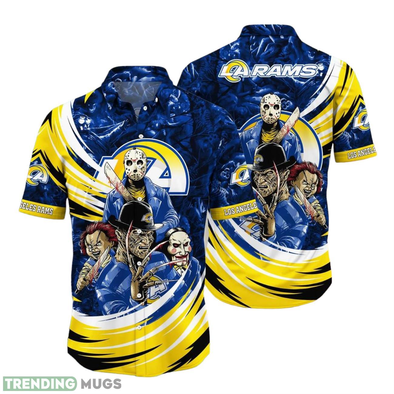 Los Angeles Rams NFL Hawaiian Shirt 3D Printed Gift For Fans Product Photo 1 Los Angeles Rams NFL Hawaiian Shirt 3D Printed Gift For Fans Product Photo 1