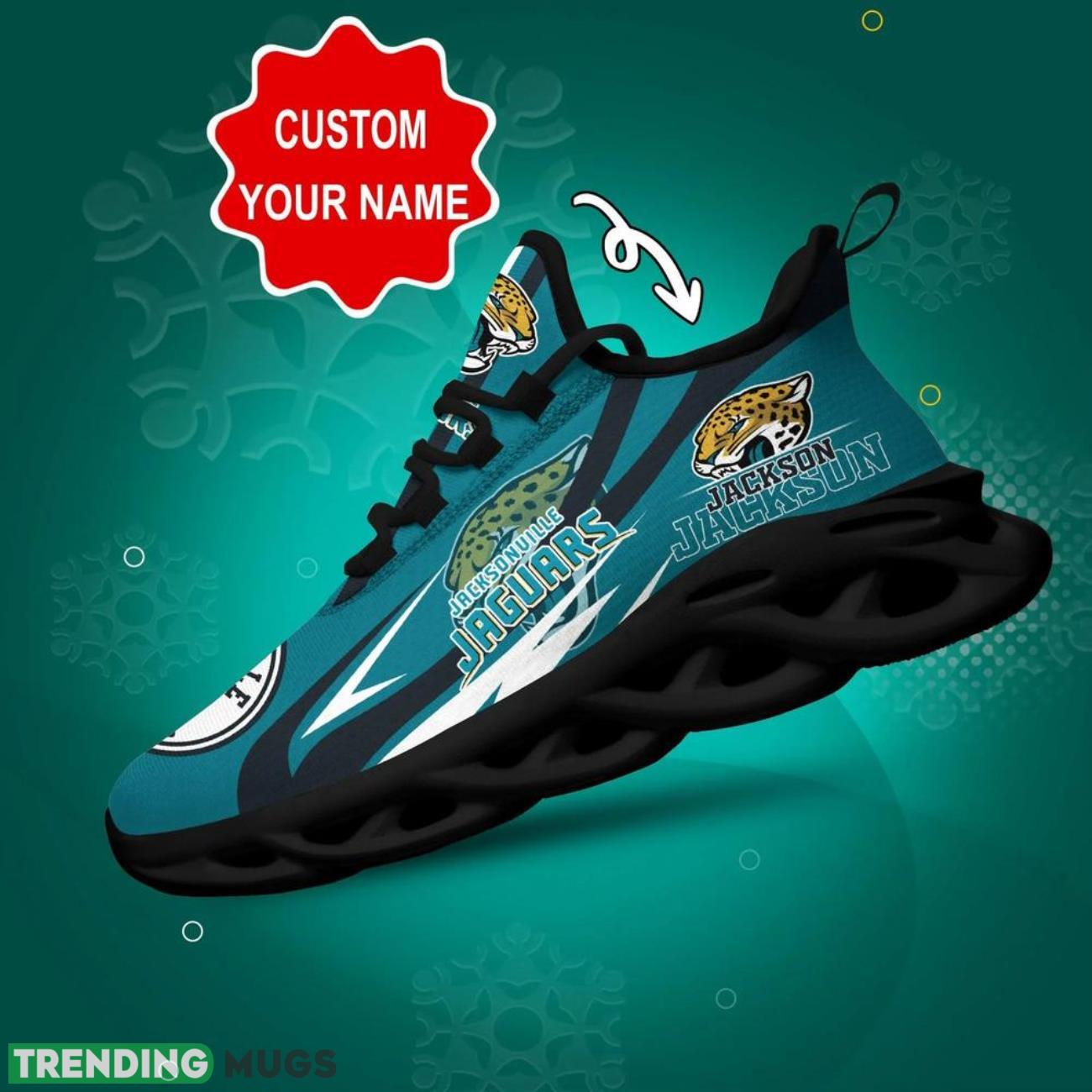 Love Jacksonville Jaguars NFL Max Soul Shoes Custom Name Sneakers Product Photo 1 Love Jacksonville Jaguars NFL Max Soul Shoes Custom Name Sneakers Product Photo 1