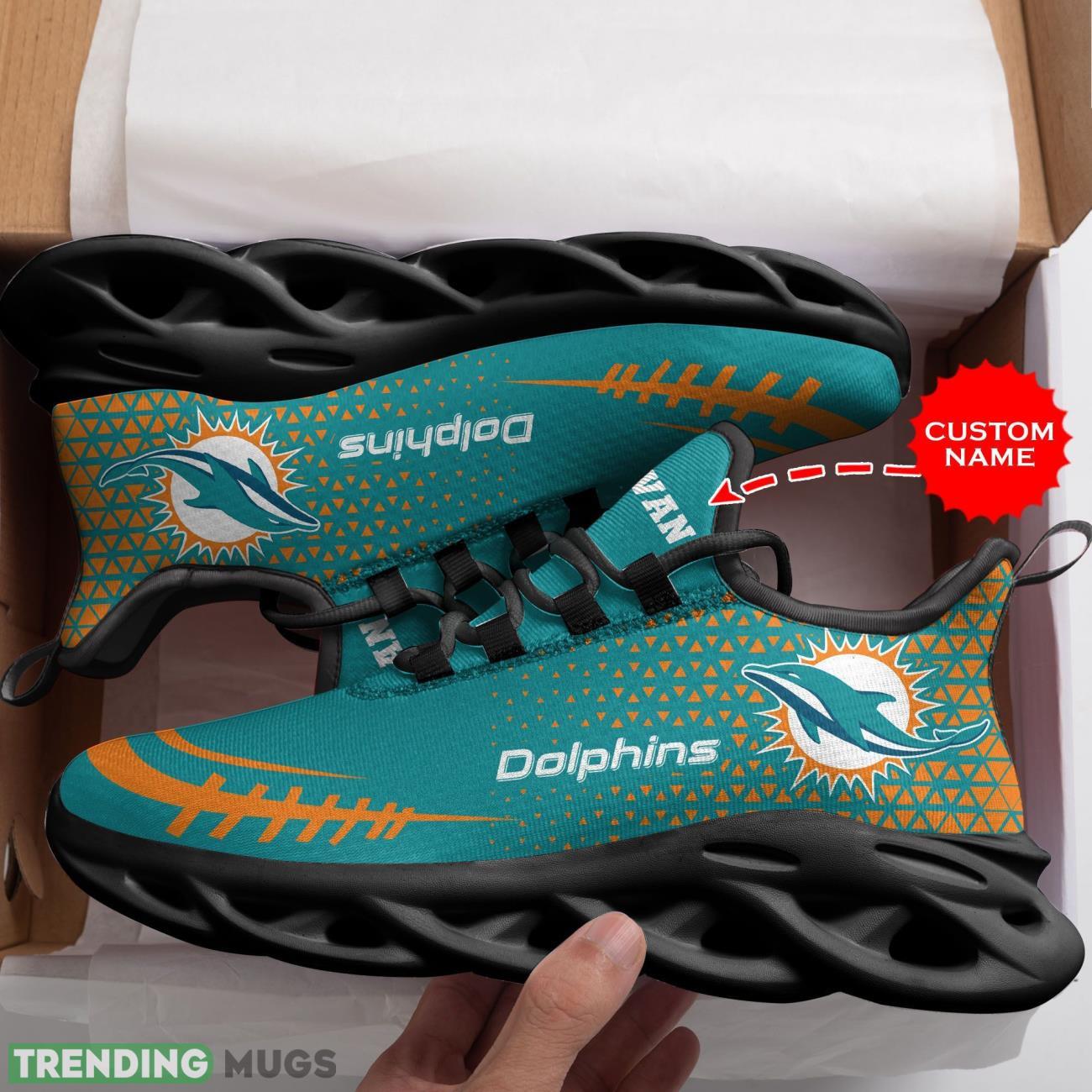 Miami Dolphins Custom Personalized Max Soul Sneakers Dynamic Shoes For Men Women Max Soul Miami Dolphins Custom Personalized Max Soul Sneakers Dynamic Shoes For Men Women Max Soul