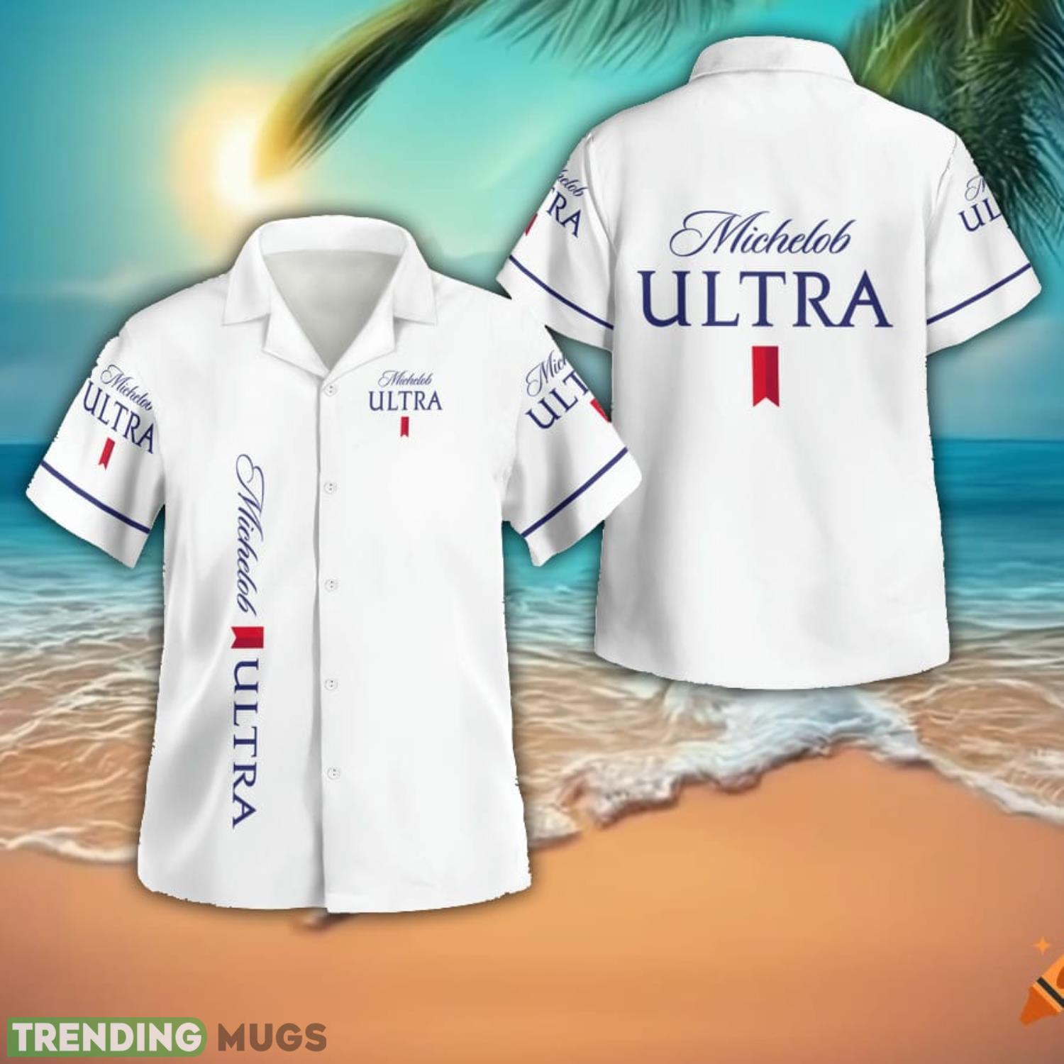 Michelob Ultra 3d 3D Button Hawaiian Shirt Men And Women Aloha Summer Beach Gift Product Photo 1 Michelob Ultra 3d 3D Button Hawaiian Shirt Men And Women Aloha Summer Beach Gift Product Photo 1