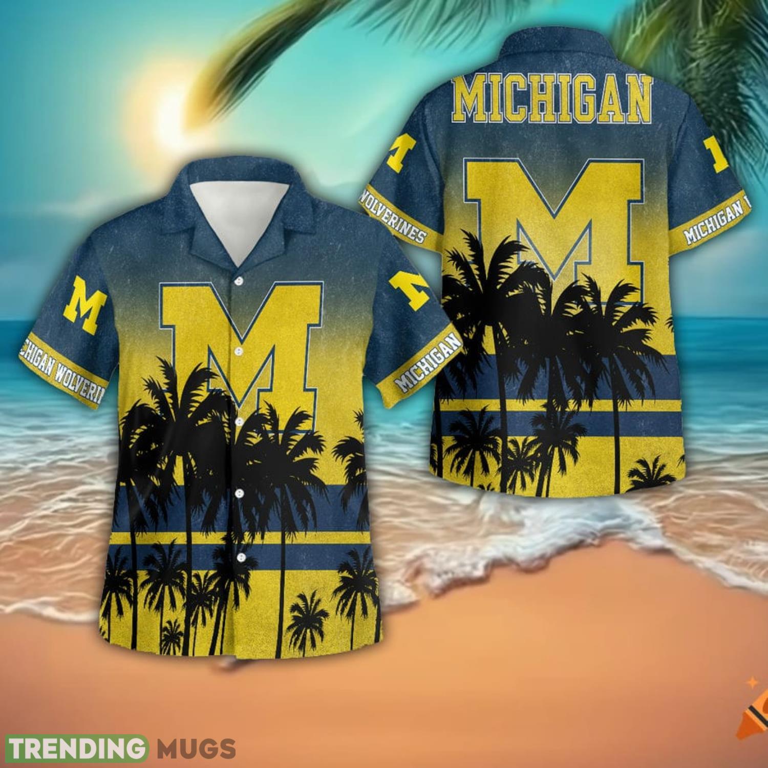 Michigan Wolverines 01 3D Button Hawaiian Shirt Men And Women Aloha Summer Beach Gift Product Photo 1 Michigan Wolverines 01 3D Button Hawaiian Shirt Men And Women Aloha Summer Beach Gift Product Photo 1