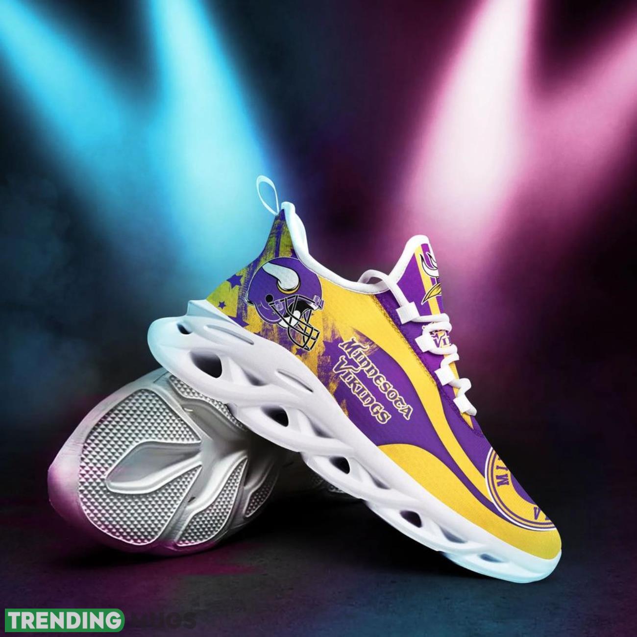 Minnesota Vikings NFL Max Soul Shoes Custom Name Sneakers Hot Trending Personalized Sneakers Max Soul Minnesota Vikings NFL Max Soul Shoes Custom Name Sneakers Hot Trending Personalized Sneakers Max Soul