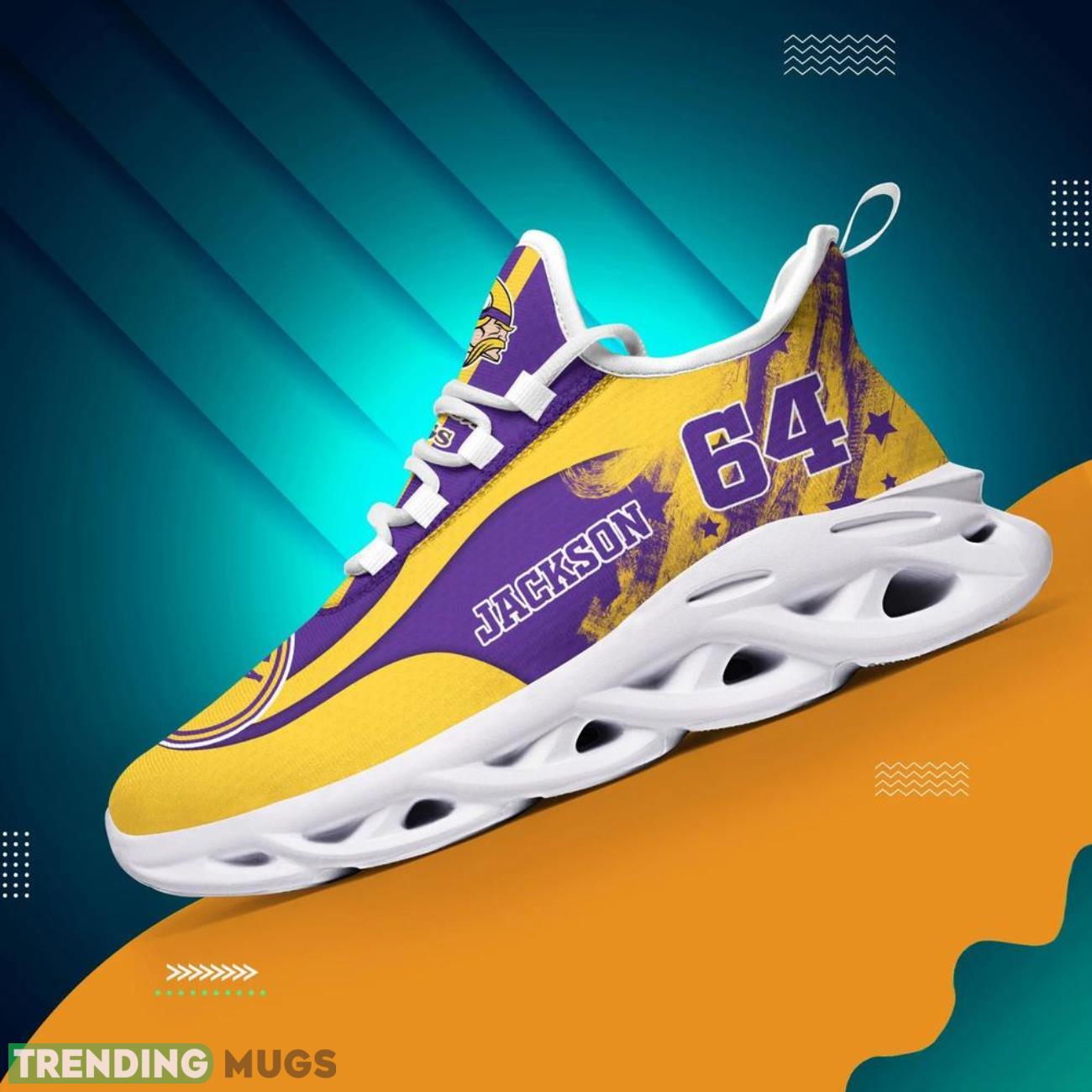 Minnesota Vikings NFL Max Soul Shoes Custom Name Sneakers Hot Trending Personalized Sneakers Max Soul Minnesota Vikings NFL Max Soul Shoes Custom Name Sneakers Hot Trending Personalized Sneakers Max Soul
