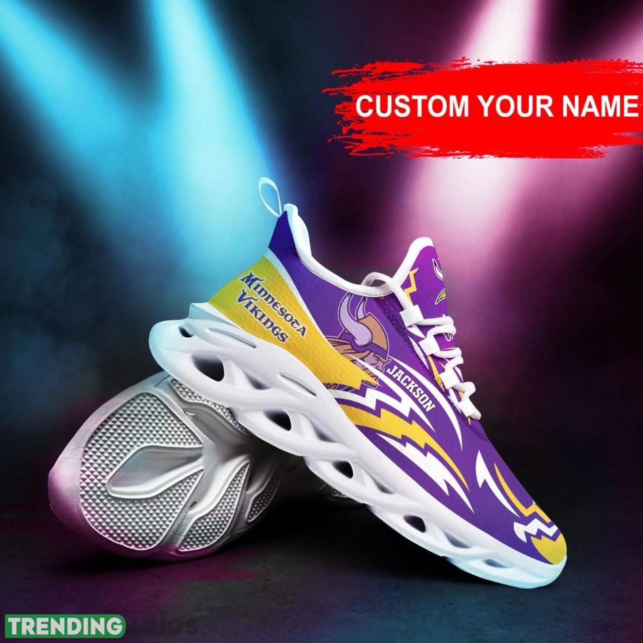 Minnesota Vikings NFL Max Soul Shoes Custom Name Sneakers Hot Trending Running Sneakers Max Soul Minnesota Vikings NFL Max Soul Shoes Custom Name Sneakers Hot Trending Running Sneakers Max Soul