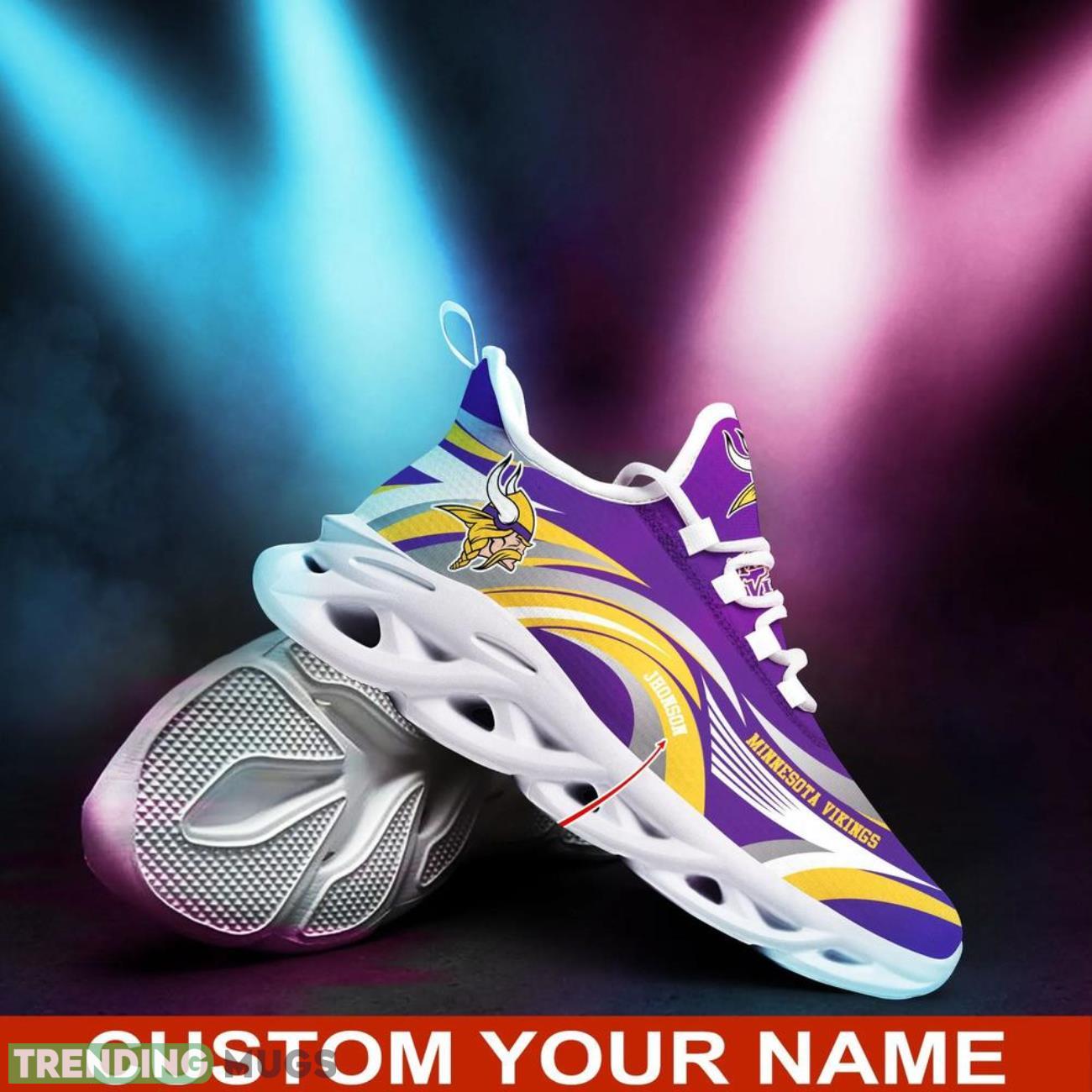 Minnesota Vikings NFL Max Soul Shoes Custom Name Sneakers Hot Trending Shoes Max Soul Minnesota Vikings NFL Max Soul Shoes Custom Name Sneakers Hot Trending Shoes Max Soul