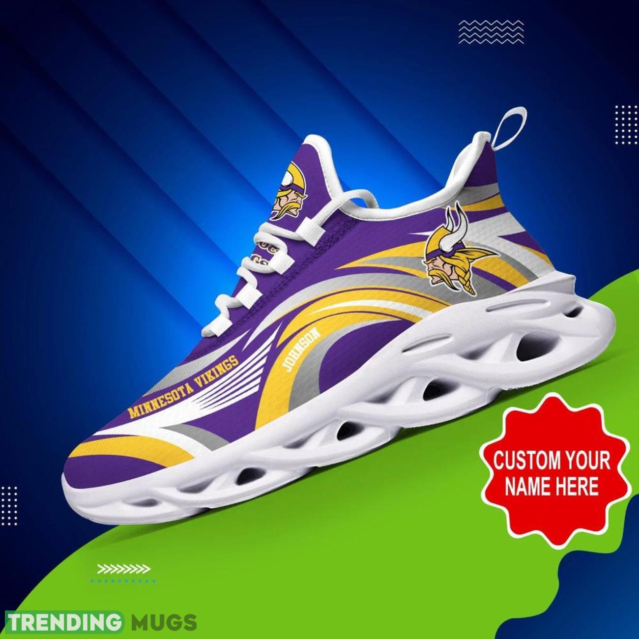 Minnesota Vikings NFL Max Soul Shoes Custom Name Sneakers Hot Trending Shoes Product Photo 1 Minnesota Vikings NFL Max Soul Shoes Custom Name Sneakers Hot Trending Shoes Product Photo 1