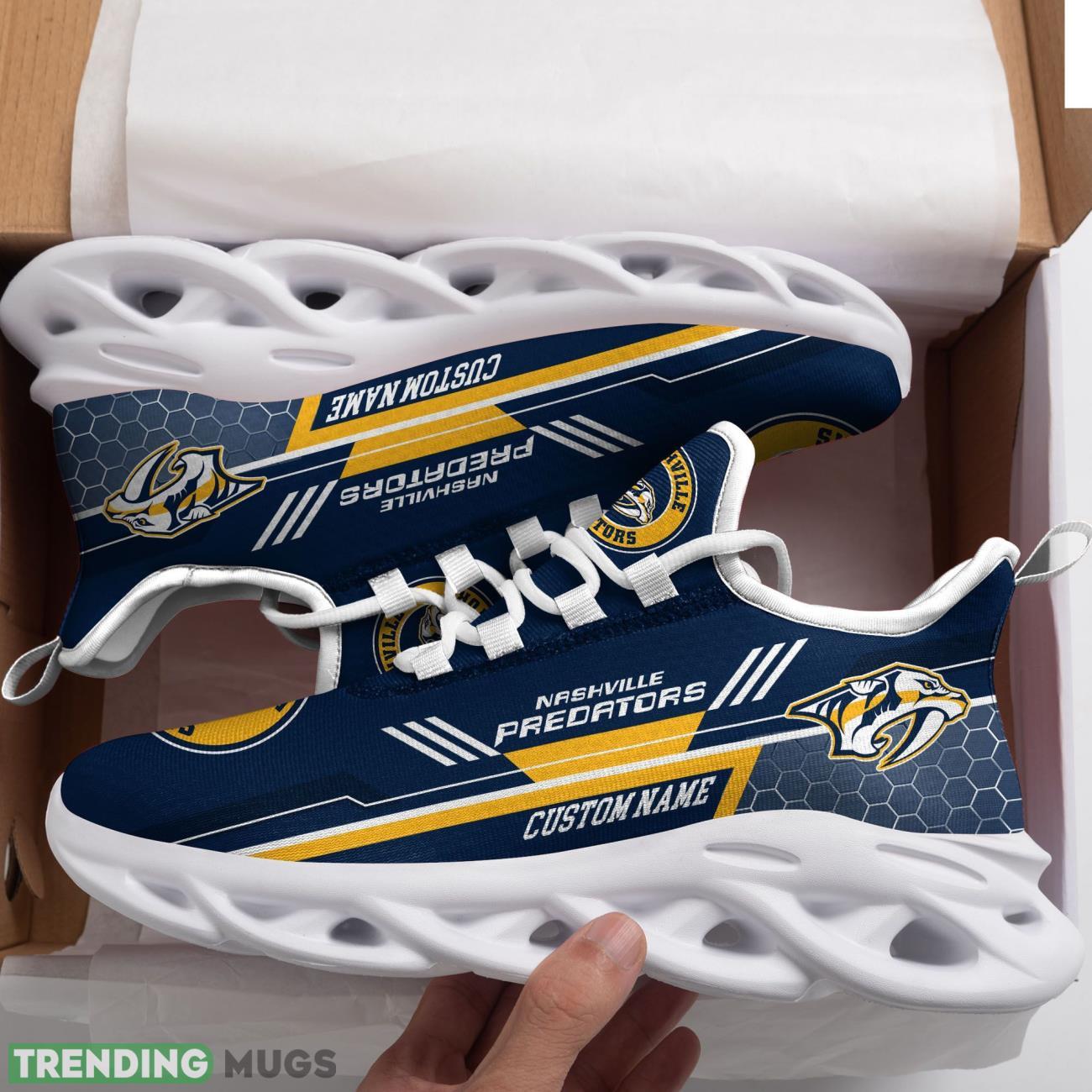 Nashville Predators Custom Personalized Max Soul Sneakers Dynamic Shoes For Men Women Max Soul Nashville Predators Custom Personalized Max Soul Sneakers Dynamic Shoes For Men Women Max Soul