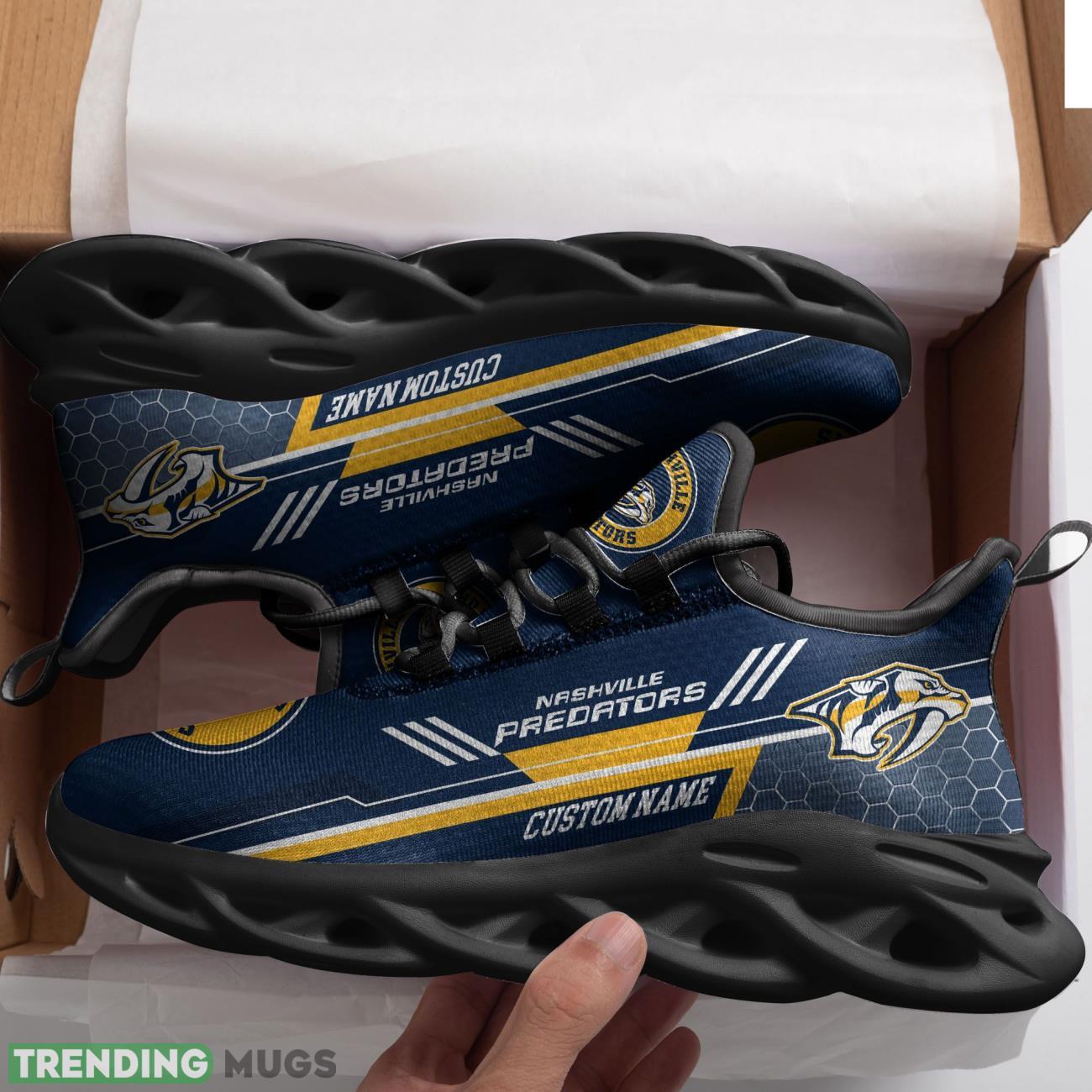 Nashville Predators Custom Personalized Max Soul Sneakers Dynamic Shoes For Men Women Max Soul Nashville Predators Custom Personalized Max Soul Sneakers Dynamic Shoes For Men Women Max Soul