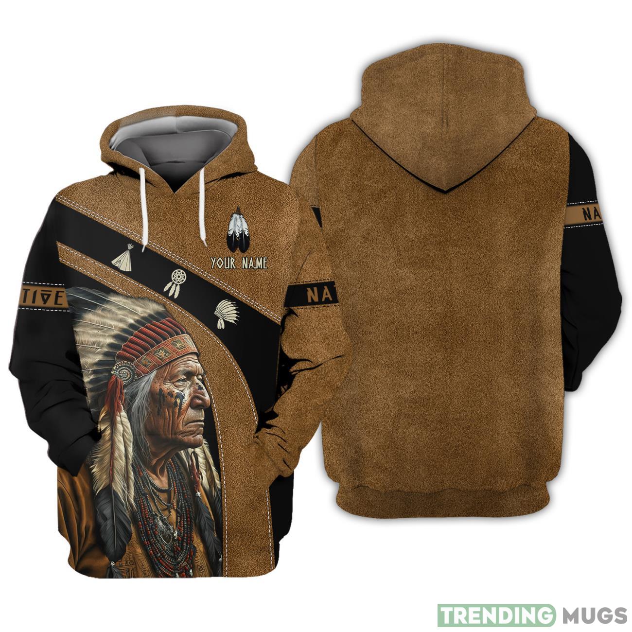 Nation Natives Custom Name All Over Printed 3D Hoodie Native Pride Personalized Name Hoodie Product Photo 1