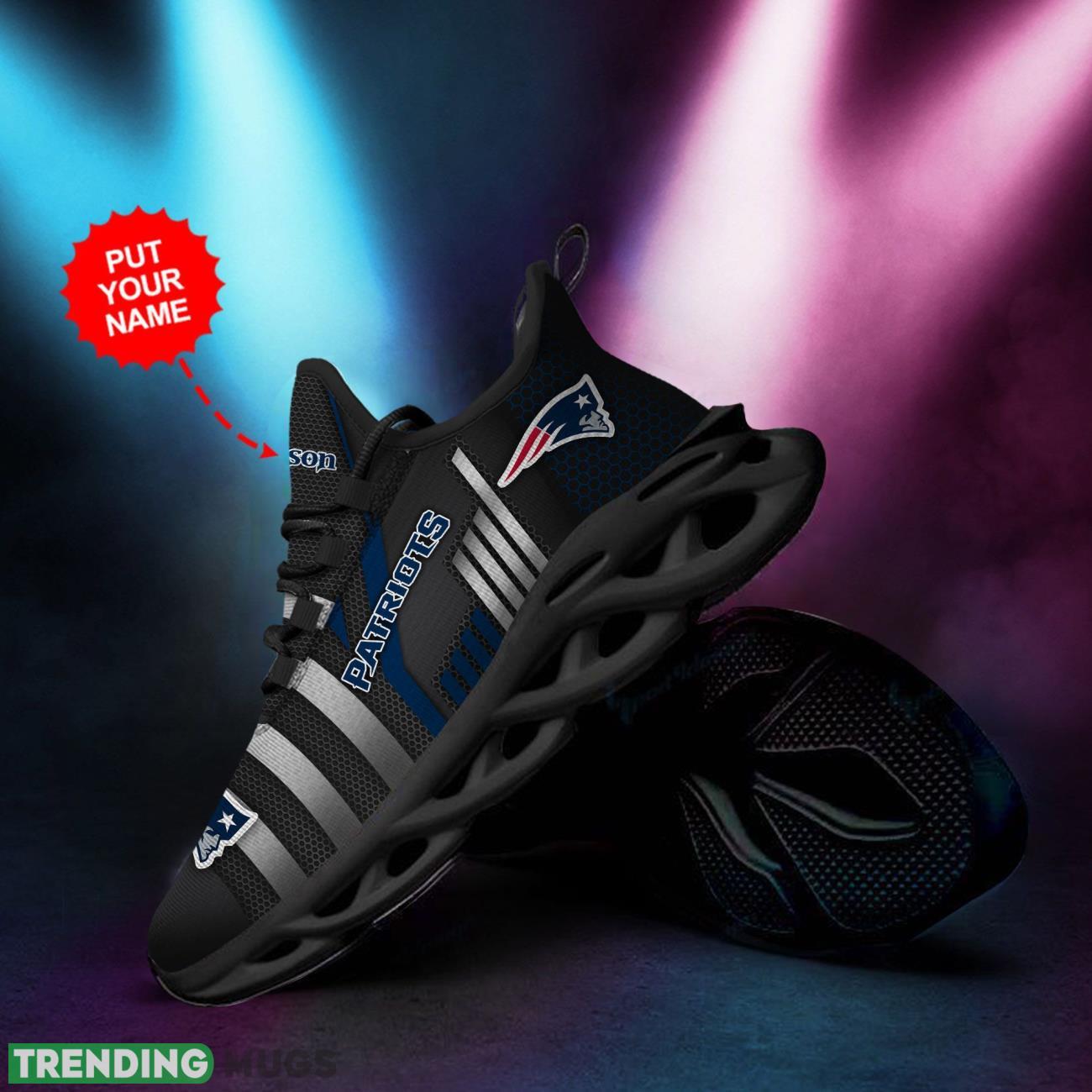 New England Patriots Custom Name Max Soul Sneakers Dynamic Shoes For Men Women Max Soul New England Patriots Custom Name Max Soul Sneakers Dynamic Shoes For Men Women Max Soul